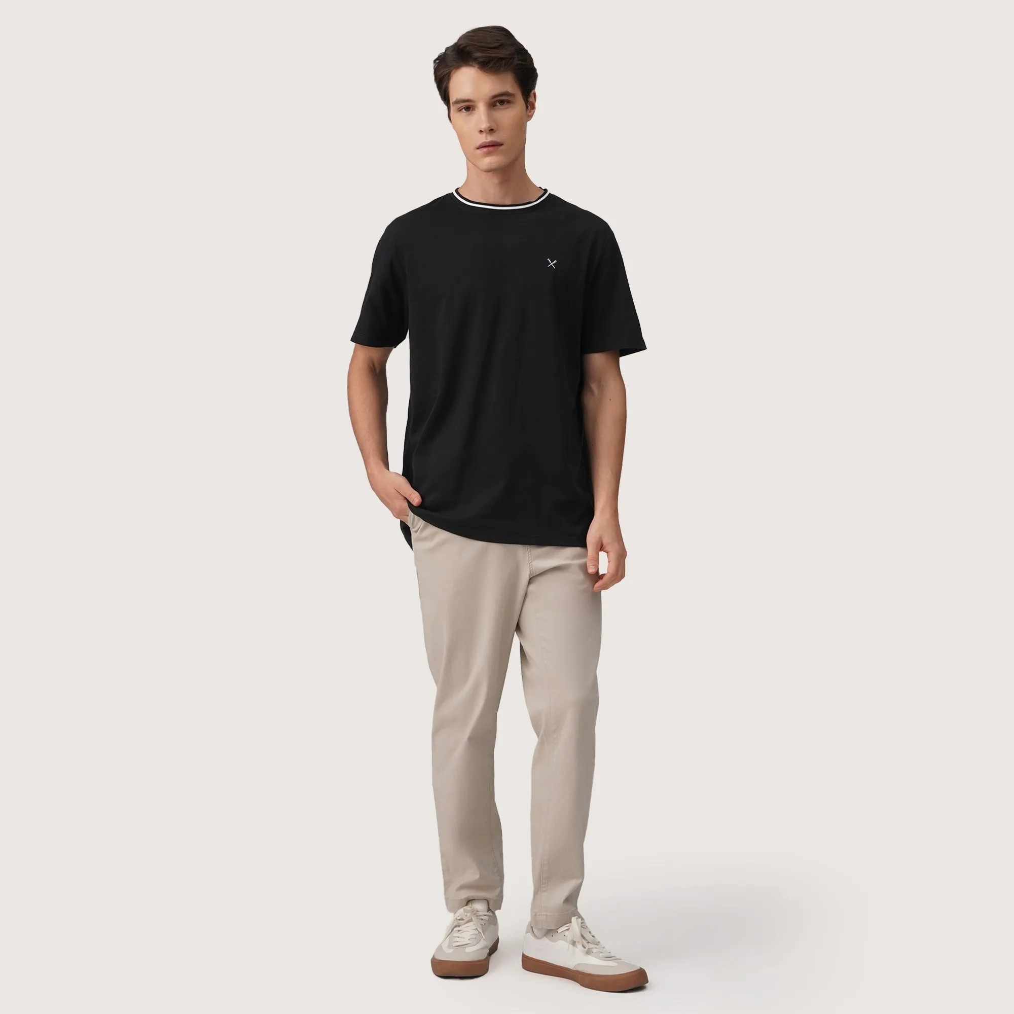 Regatta- Regular Fit Basic Tipping T-Shirt In Single Jersey