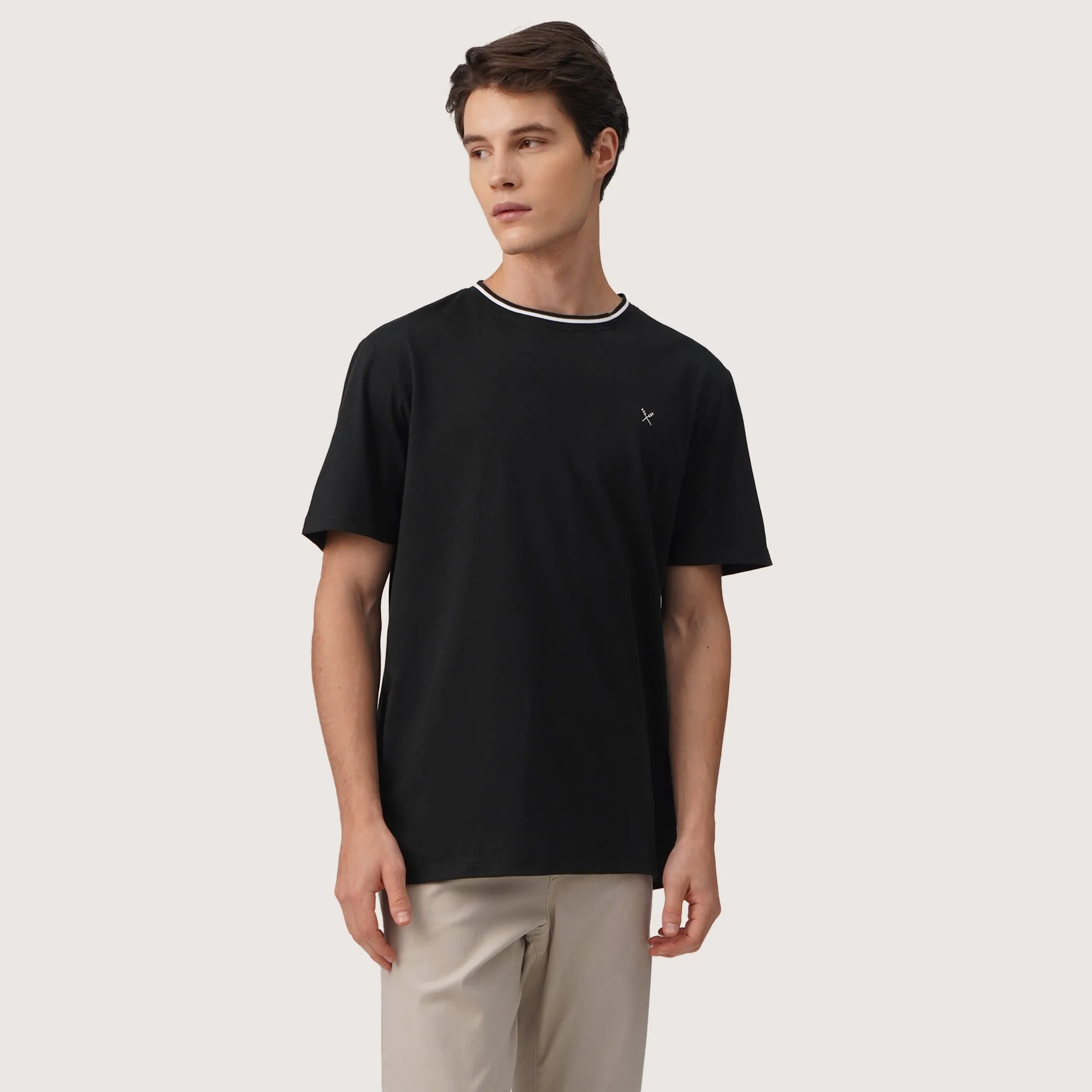 Regatta- Regular Fit Basic Tipping T-Shirt In Single Jersey