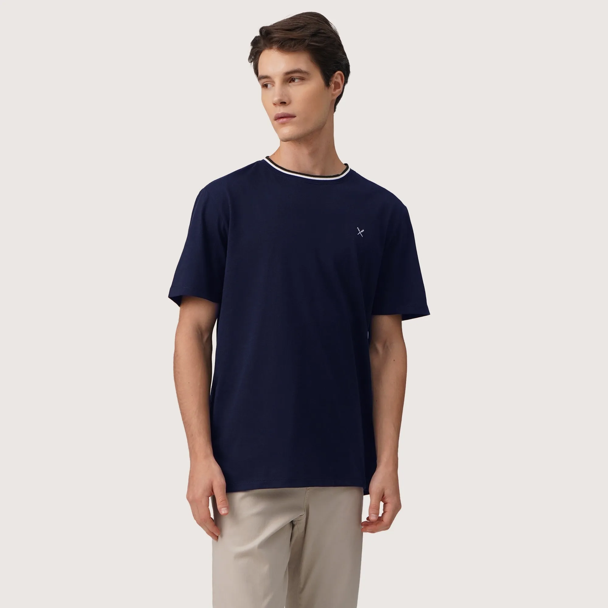Regatta- Regular Fit Basic Tipping T-Shirt In Single Jersey