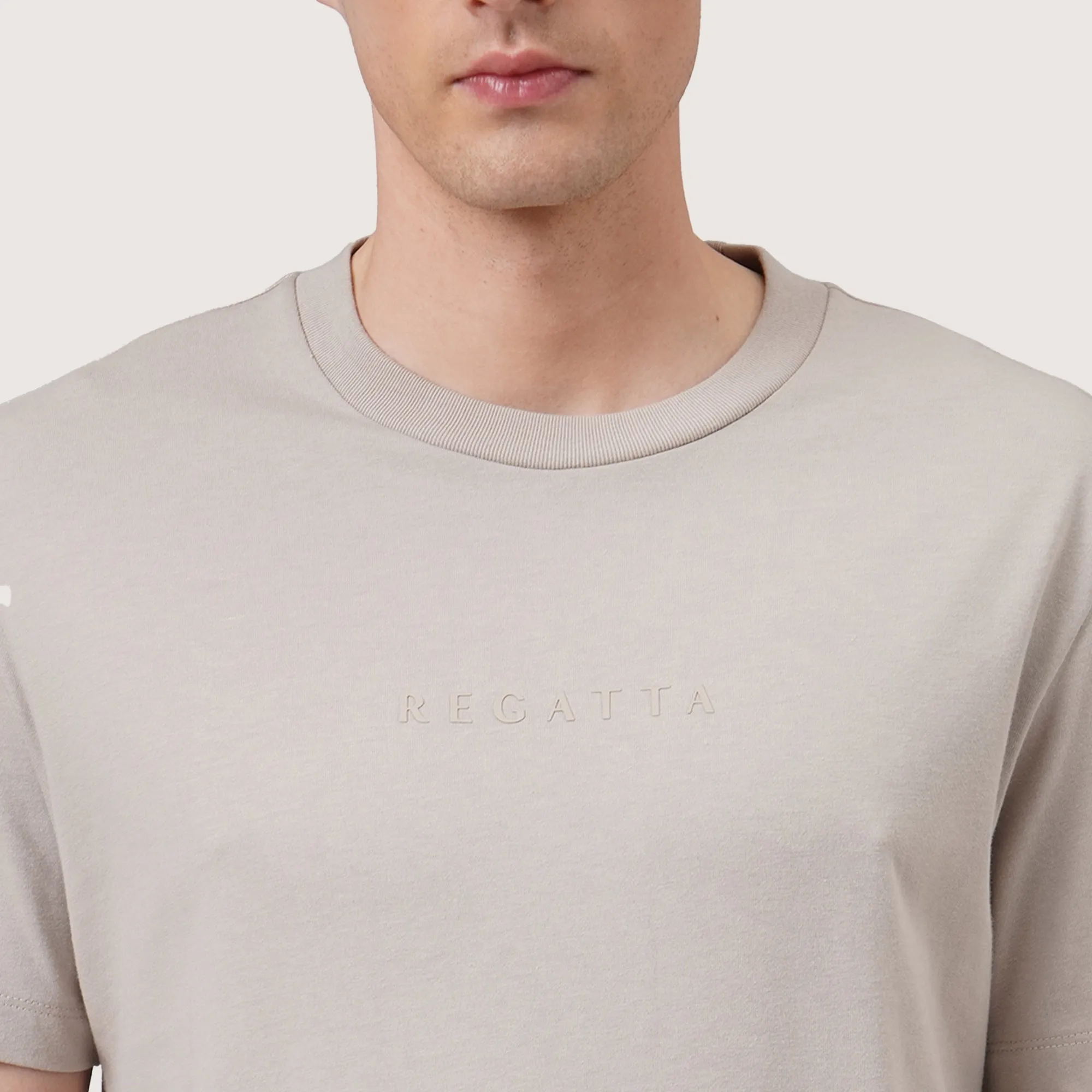Regatta- Regular Fit Branding T-Shirt In Tonal Print