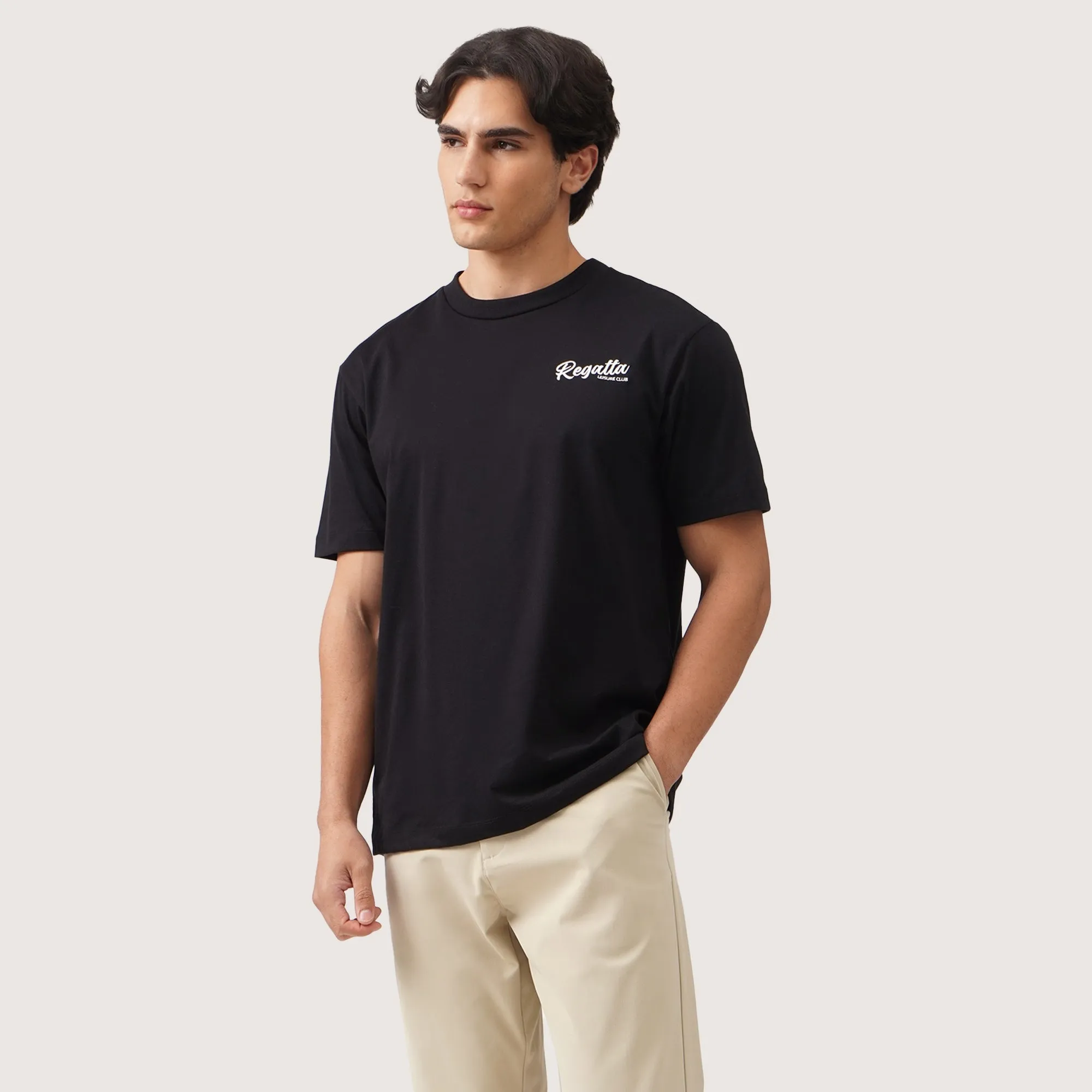 Regatta- Regular Fit Graphic T-Shirt In Single Jersey With Front Embroidery