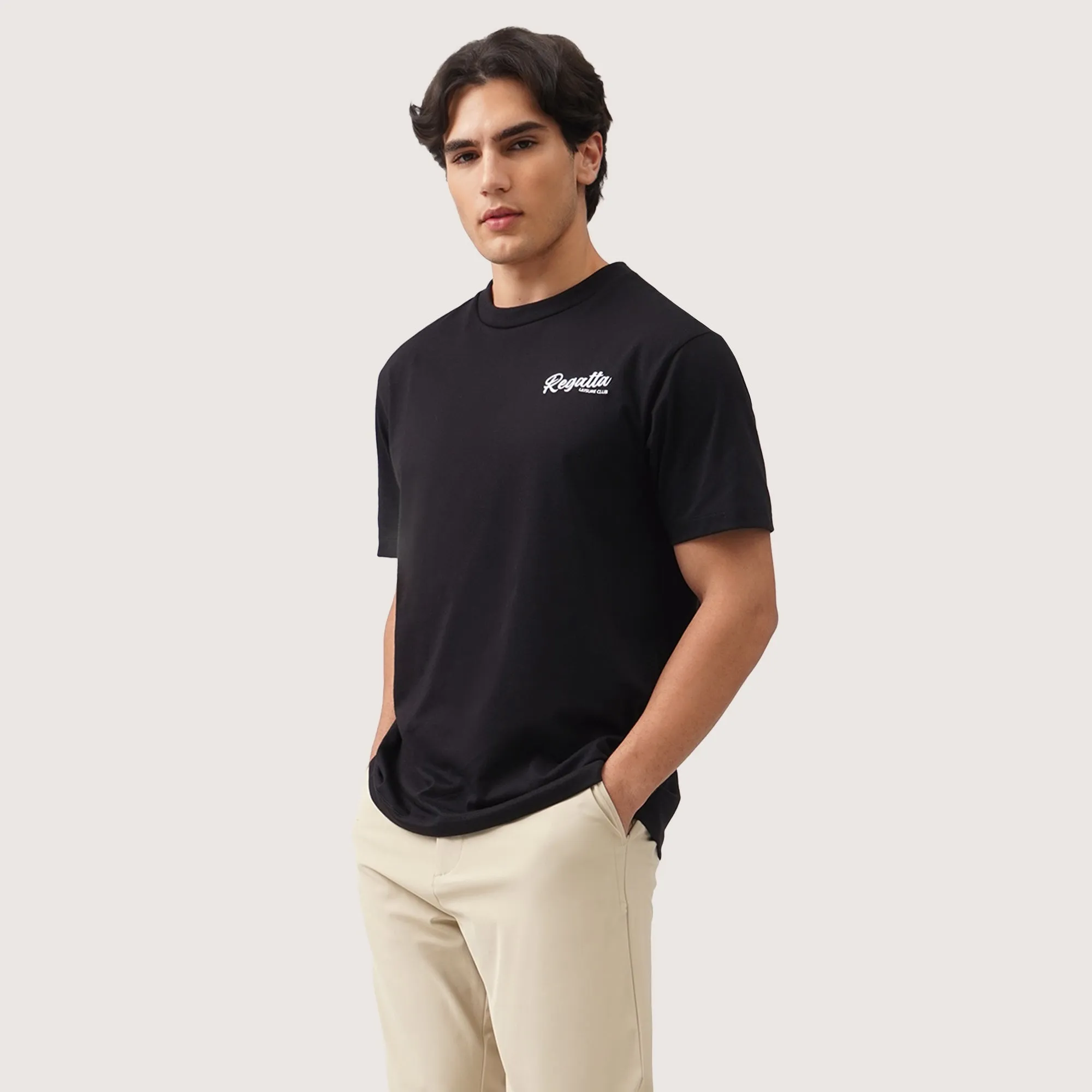 Regatta- Regular Fit Graphic T-Shirt In Single Jersey With Front Embroidery