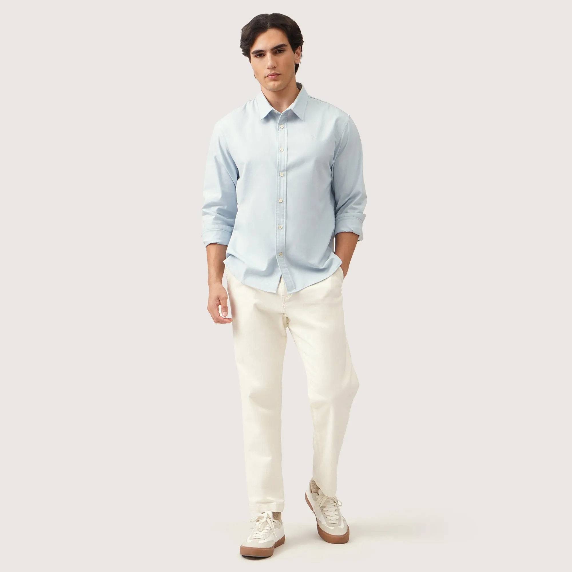 Regatta- Regular Fit Long Sleeve Shirt In Linen