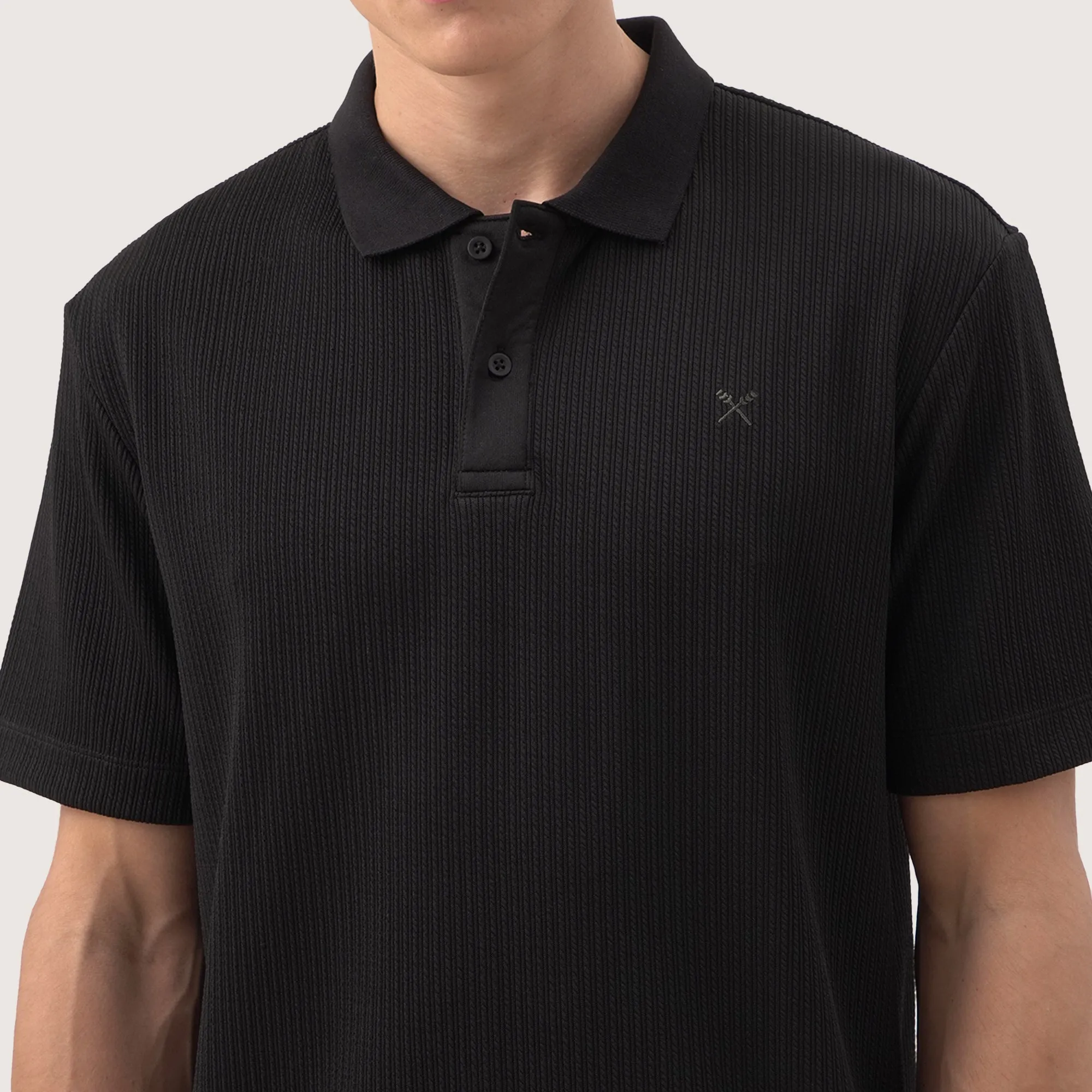 Regatta- Regular Fit Polo In Textured Knit Fabric