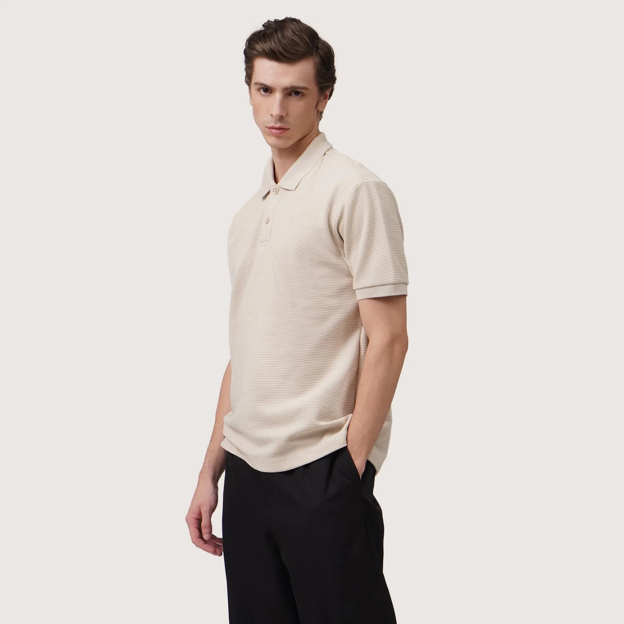 Regatta- Regular Fit Polo Shirt In Textured Knit Fabric