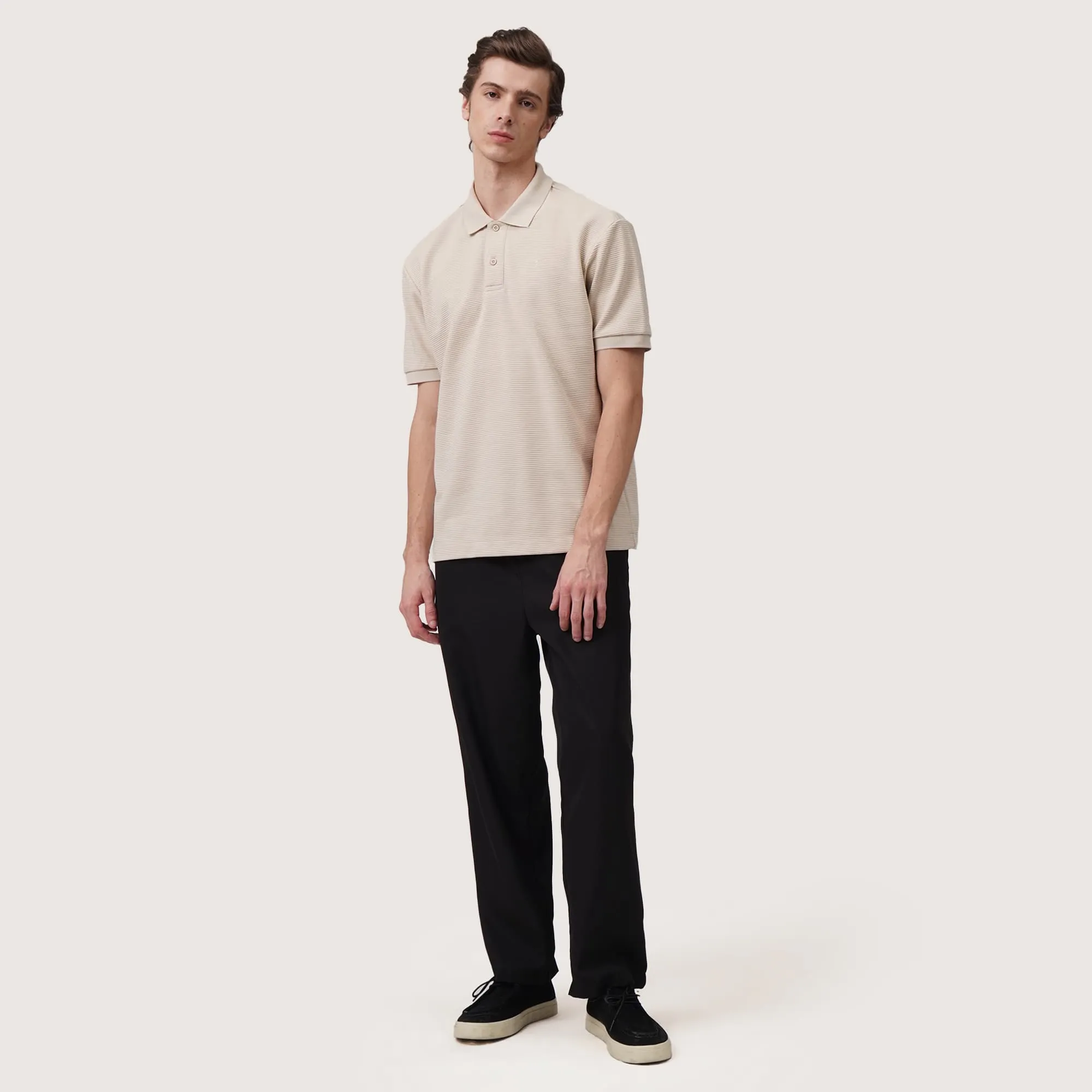 Regatta- Regular Fit Polo Shirt In Textured Knit Fabric