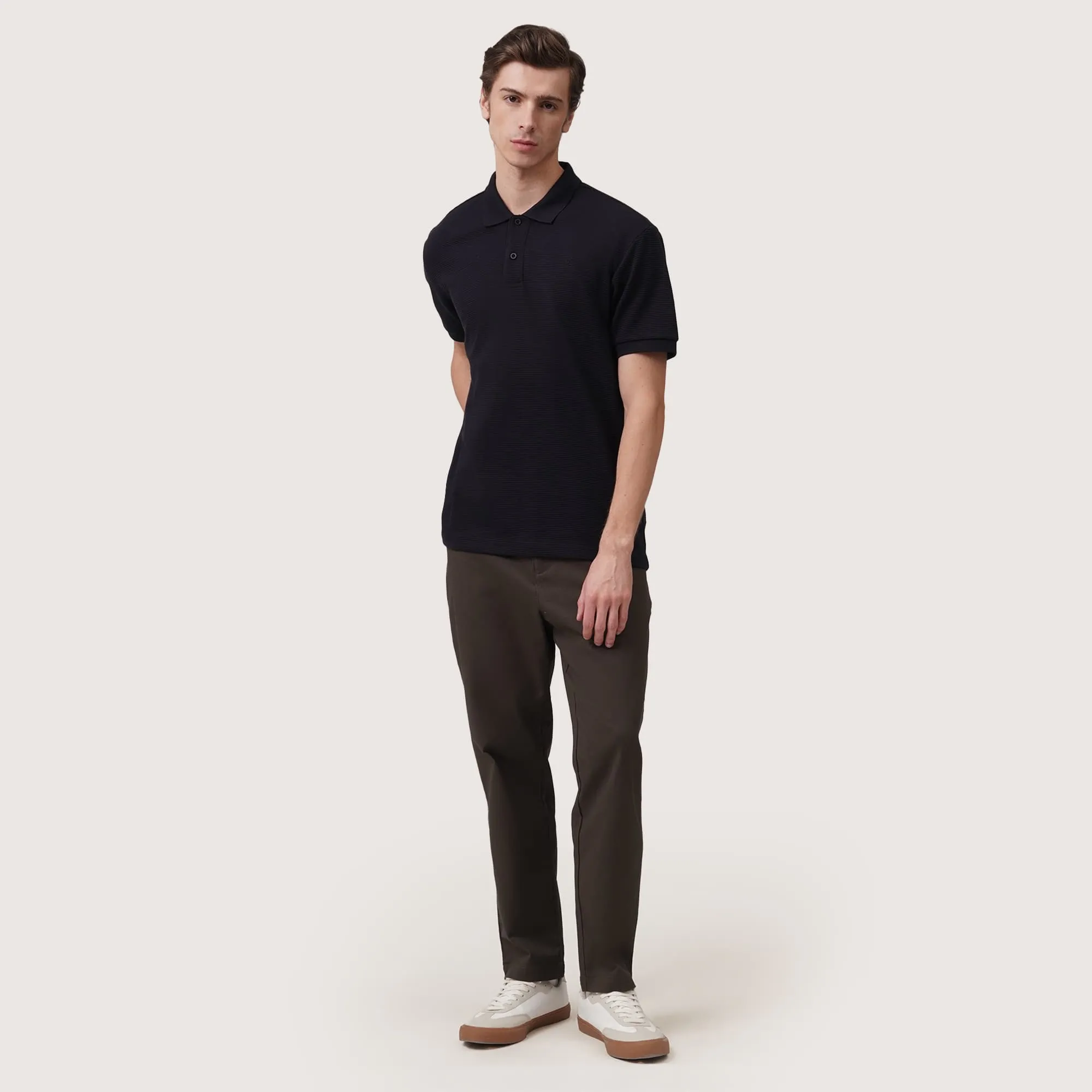 Regatta- Regular Fit Polo Shirt In Textured Knit Fabric