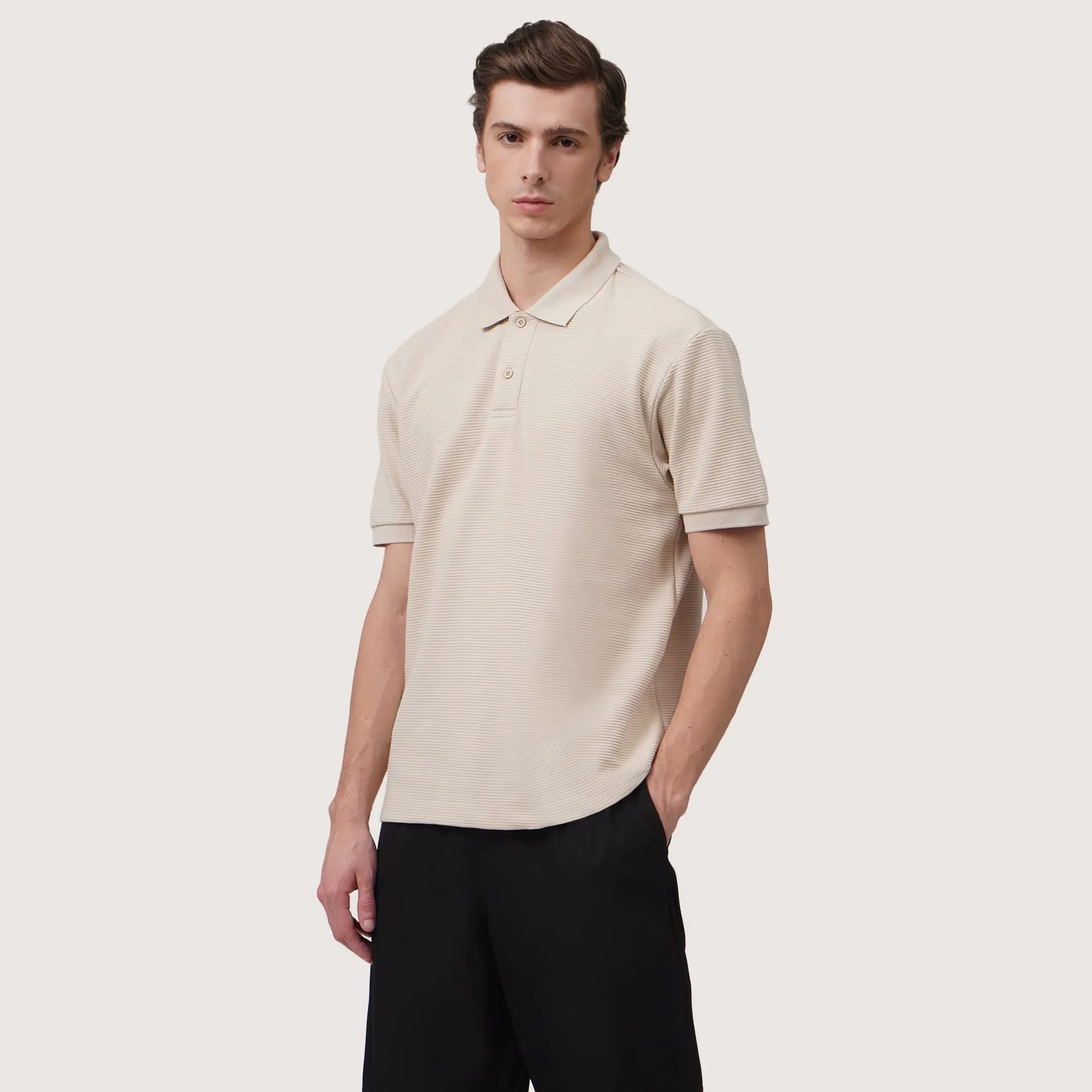 Regatta- Regular Fit Polo Shirt In Textured Knit Fabric