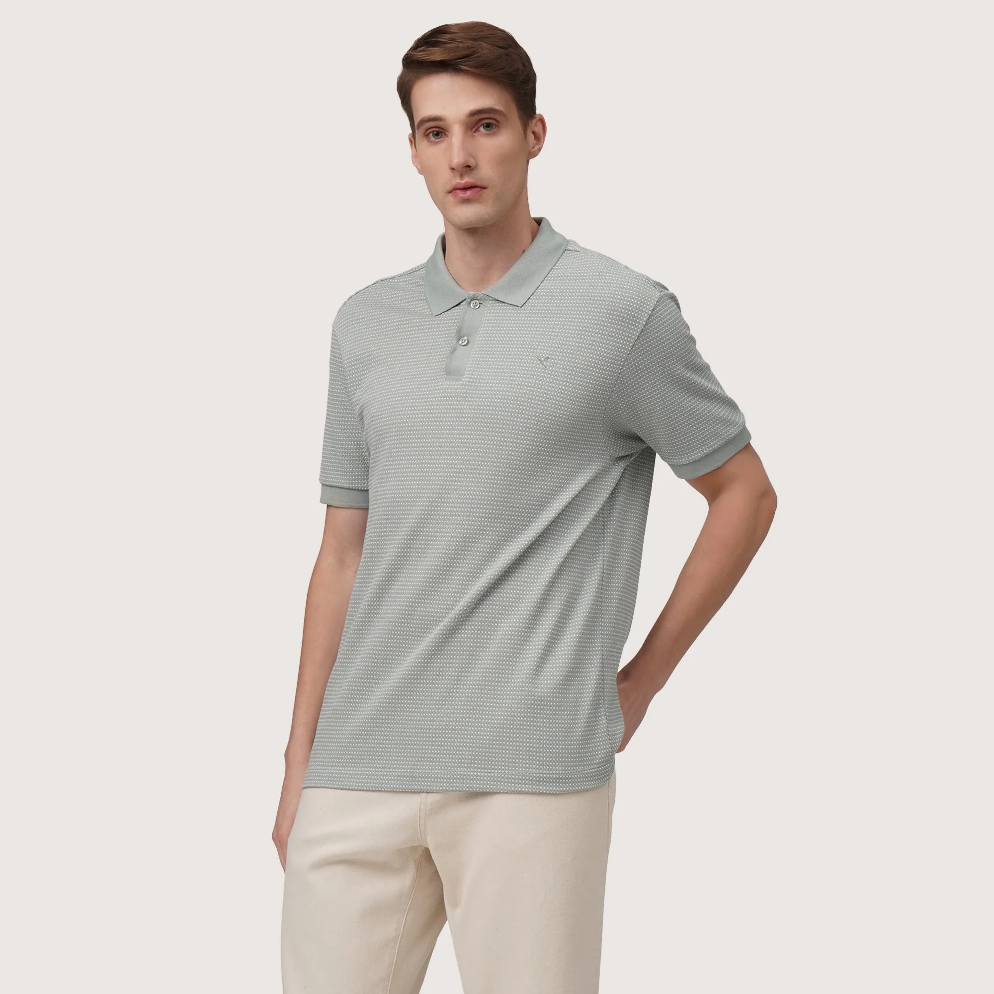 Regatta- Regular Fit Polo Shirt In Two-Tone Jacquard