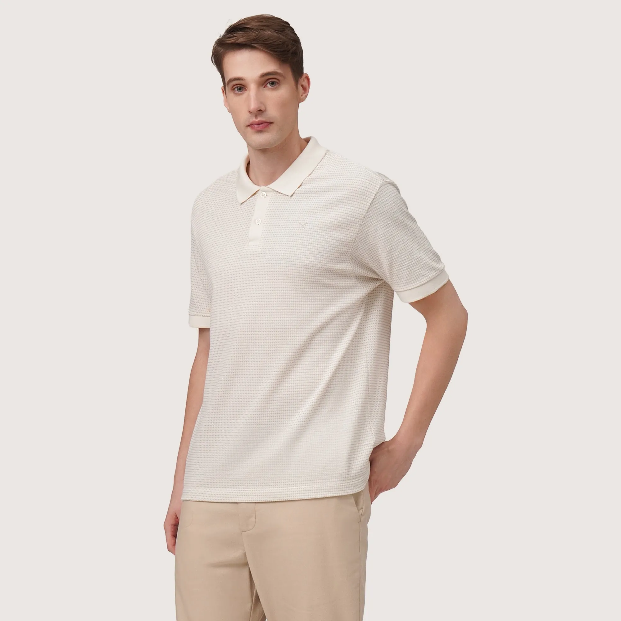 Regatta- Regular Fit Polo Shirt In Two-Tone Jacquard
