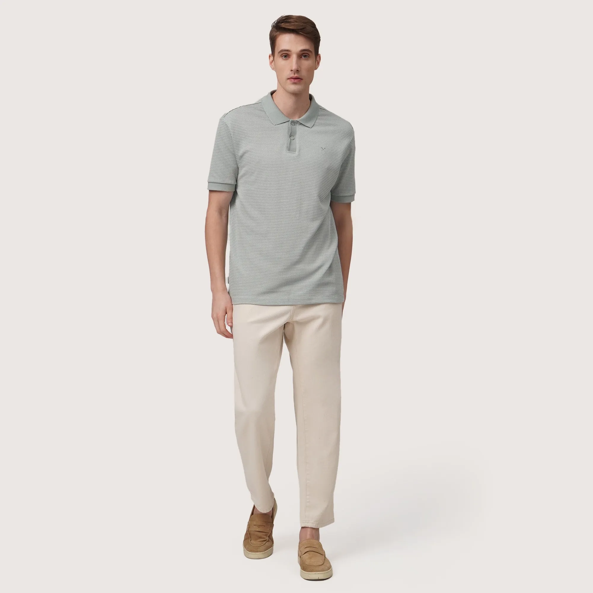Regatta- Regular Fit Polo Shirt In Two-Tone Jacquard