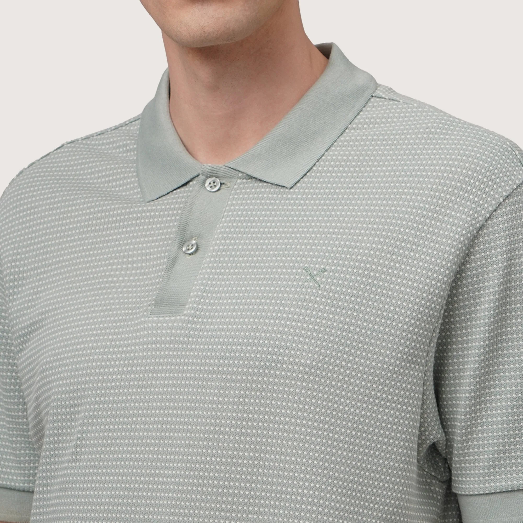 Regatta- Regular Fit Polo Shirt In Two-Tone Jacquard
