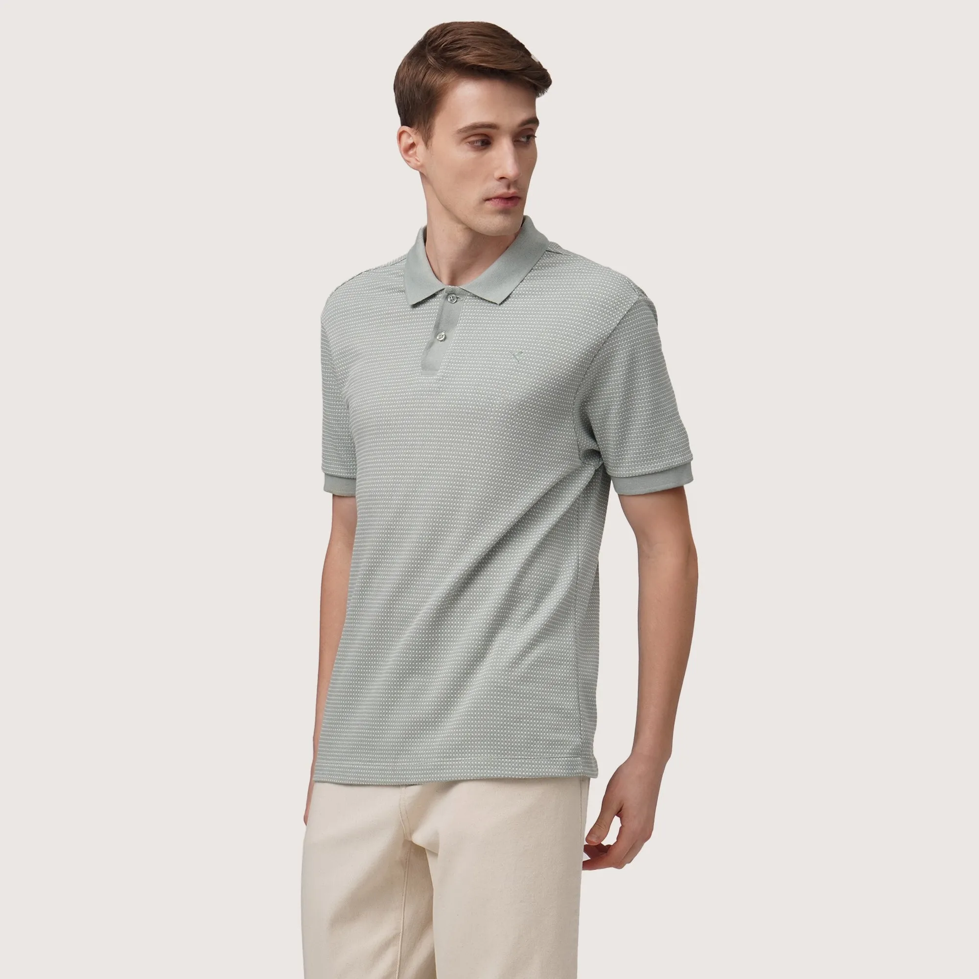 Regatta- Regular Fit Polo Shirt In Two-Tone Jacquard