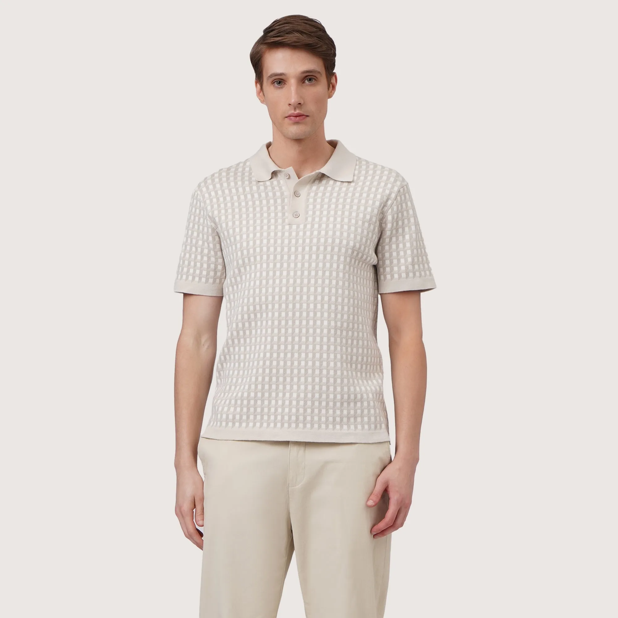 Regatta- Regular Fit Polo Shirt With Contrast Details In Jacquard Knit
