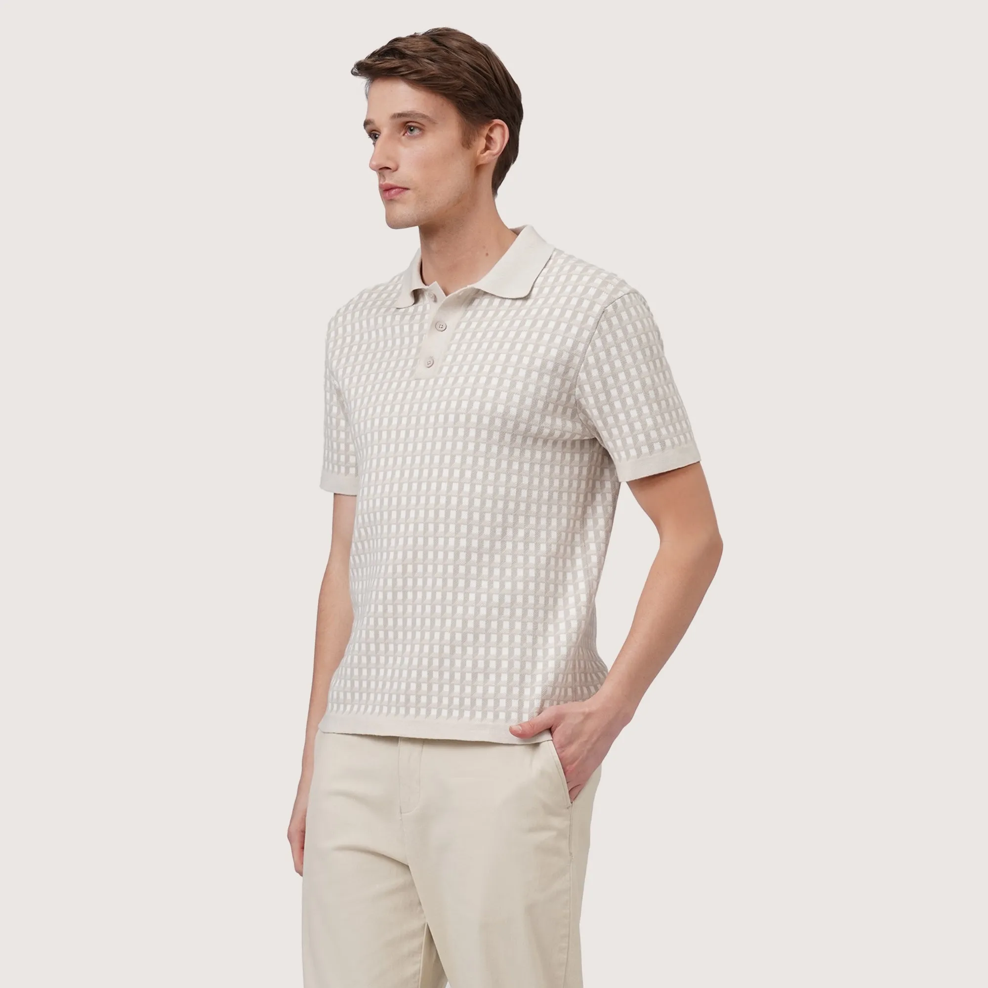 Regatta- Regular Fit Polo Shirt With Contrast Details In Jacquard Knit