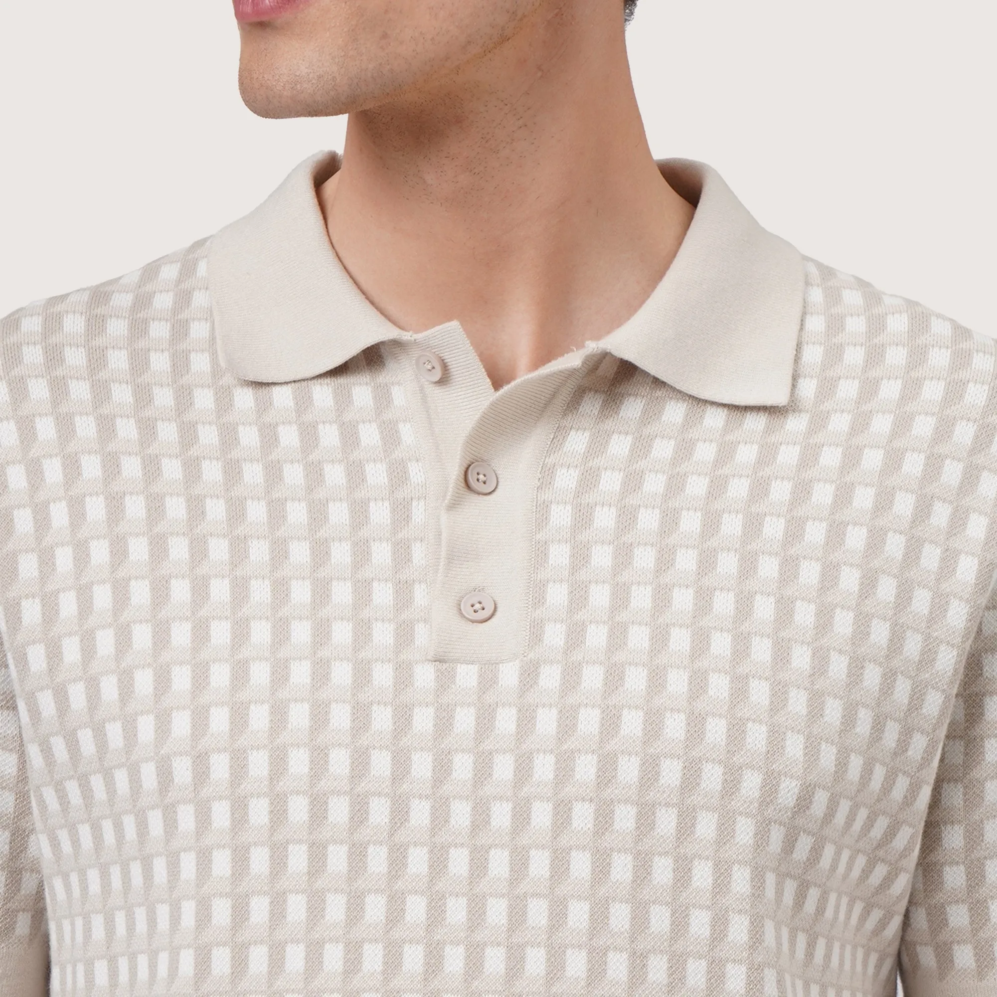 Regatta- Regular Fit Polo Shirt With Contrast Details In Jacquard Knit