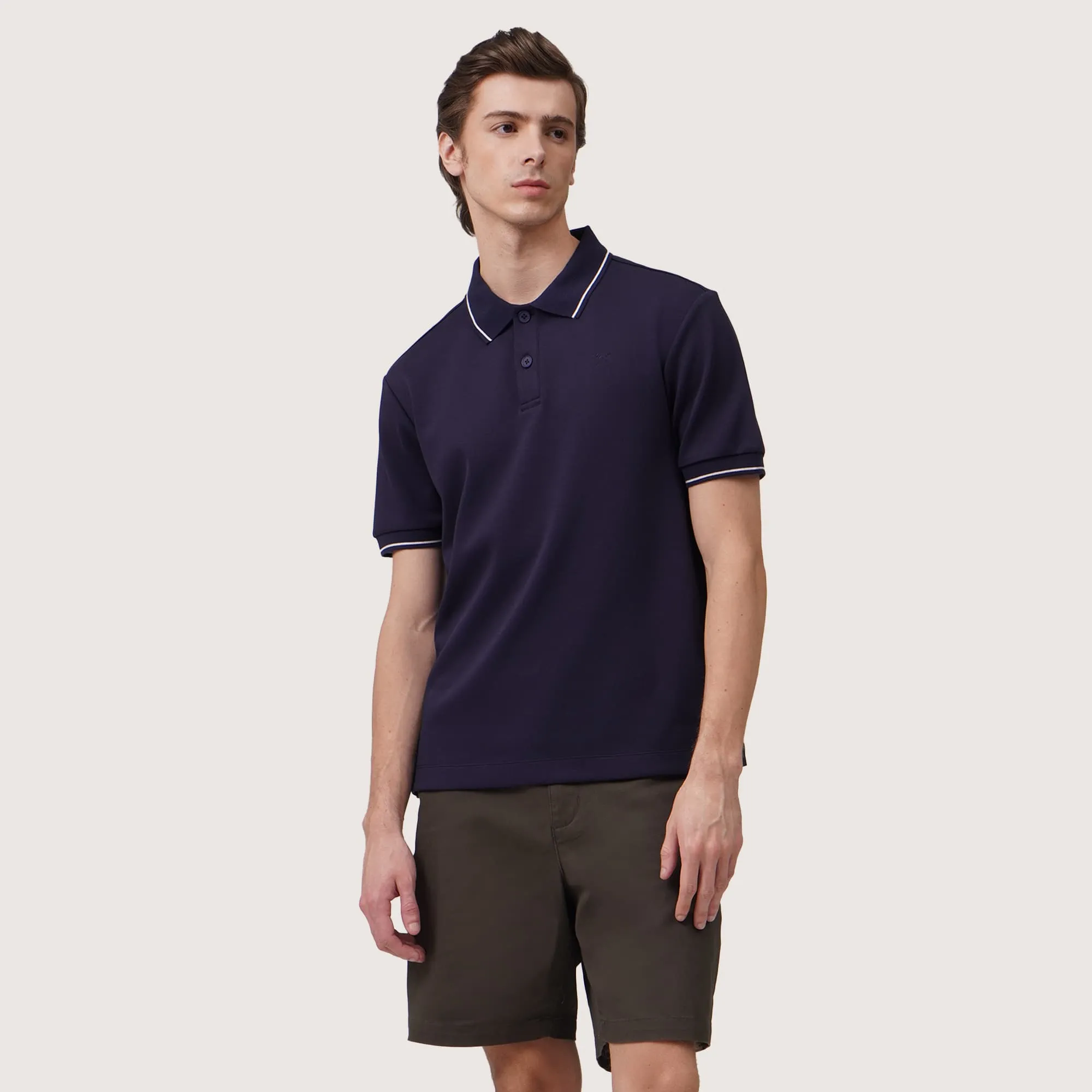 Regatta- Regular Fit Polo Shirt With Contrast Tipping Detail In Honeycomb Pique