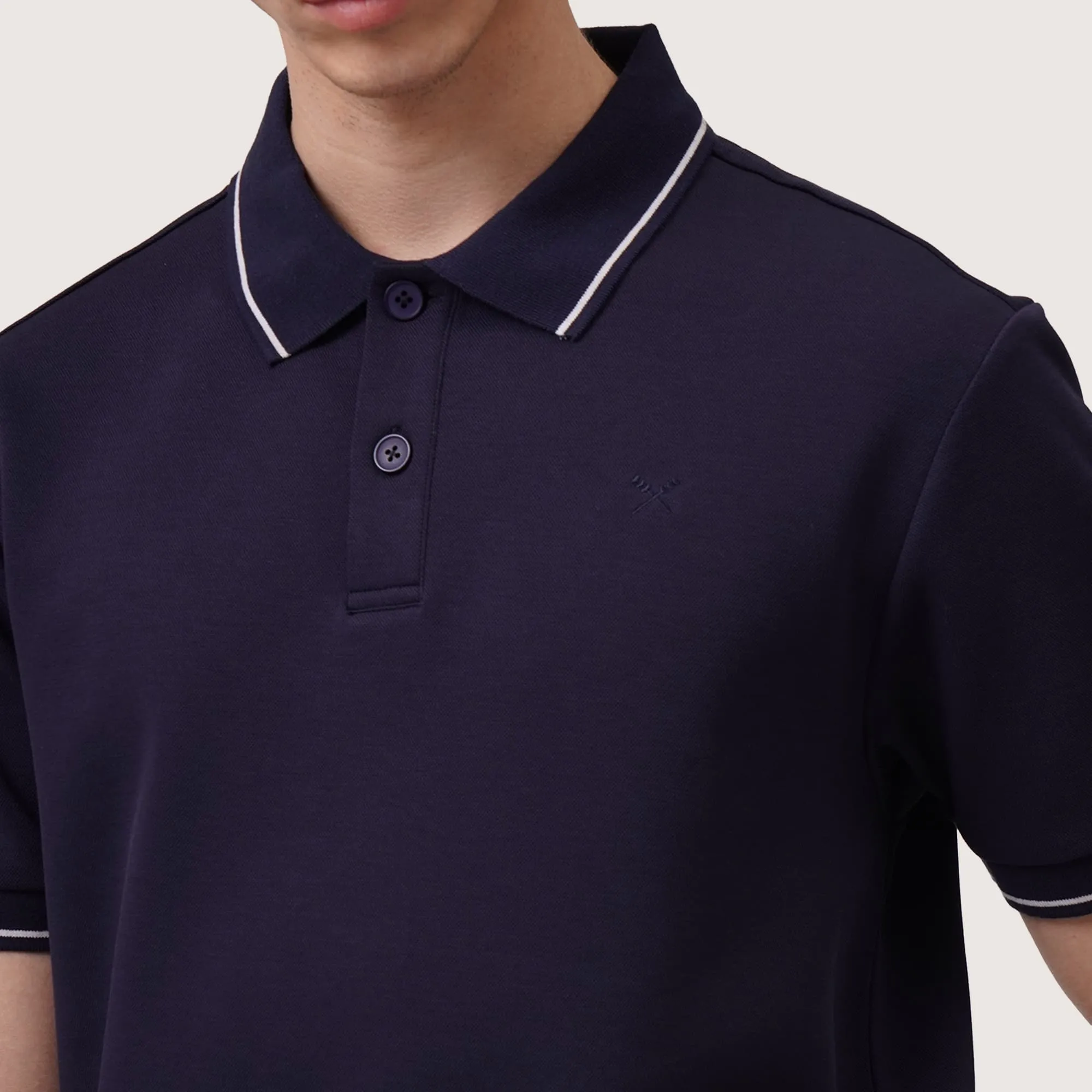 Regatta- Regular Fit Polo Shirt With Contrast Tipping Detail In Honeycomb Pique