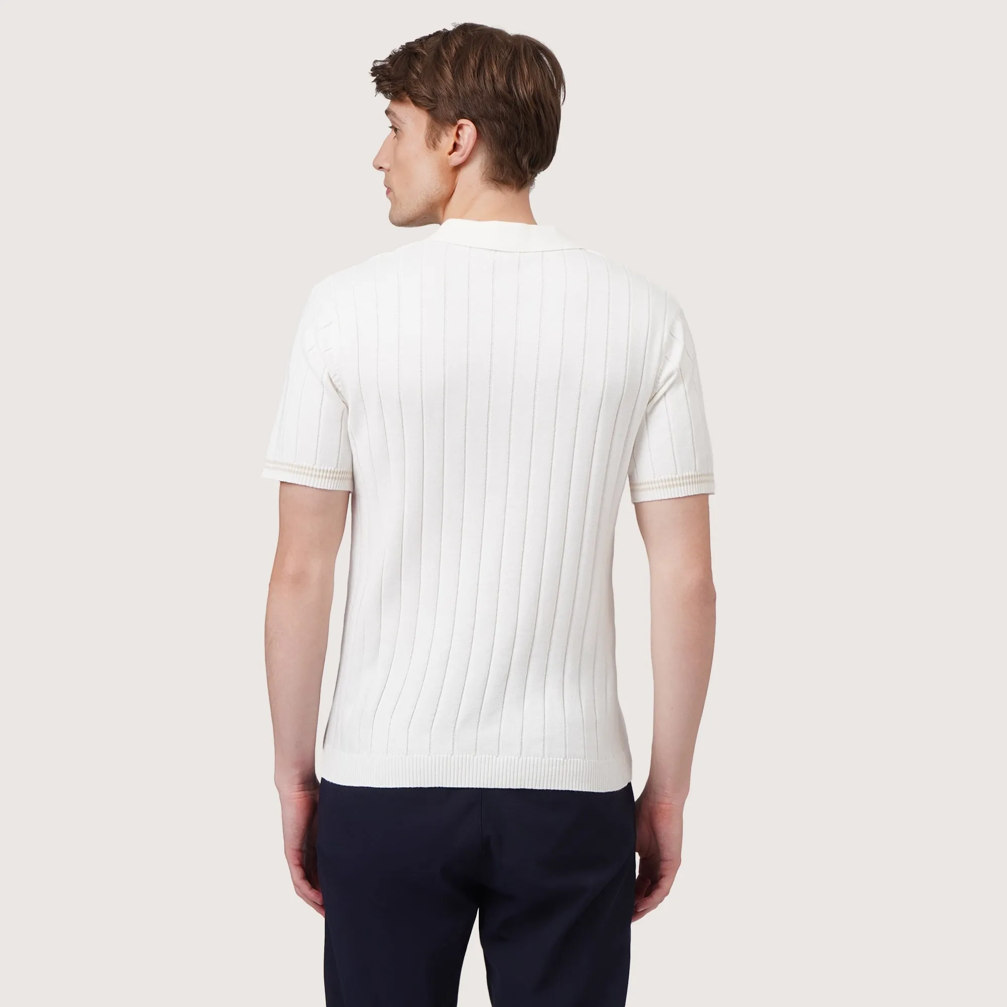 Regatta- Regular Fit Polo Shirt With Debossed Stripes