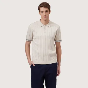 Regatta- Regular Fit Polo Shirt With Debossed Stripes