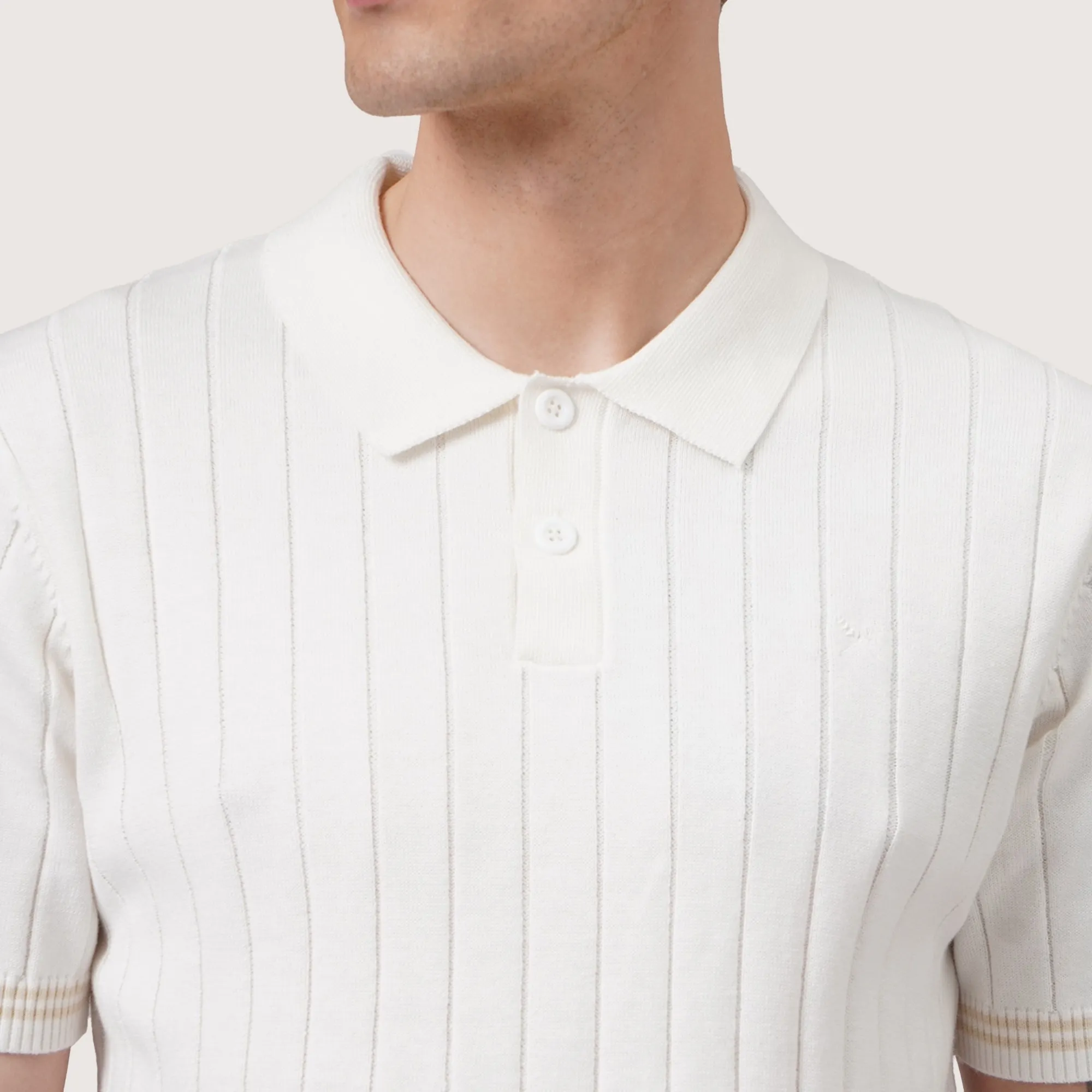 Regatta- Regular Fit Polo Shirt With Debossed Stripes
