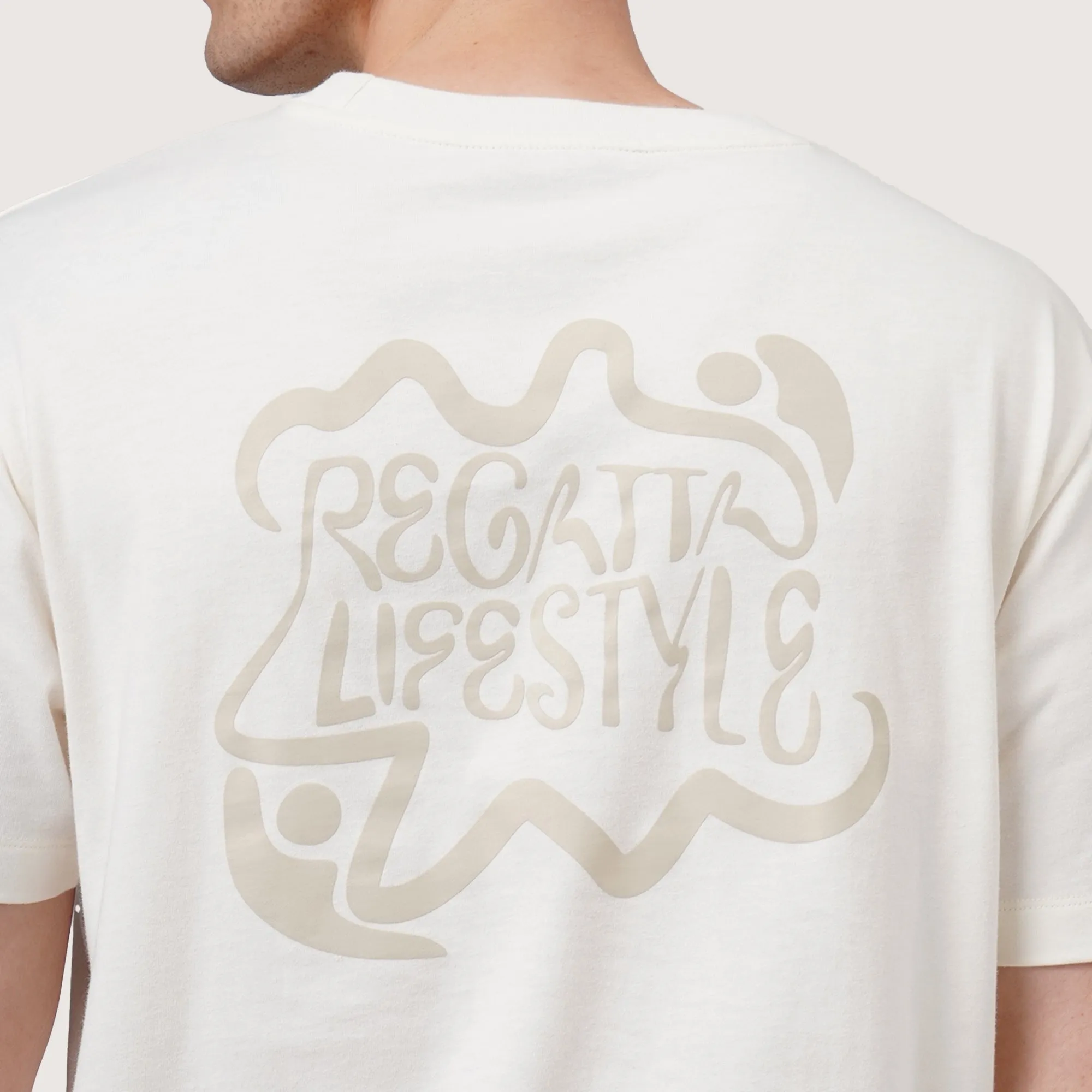 Regatta- Regular Fit Round Neck Graphic T-Shirt In Heavy Jersey