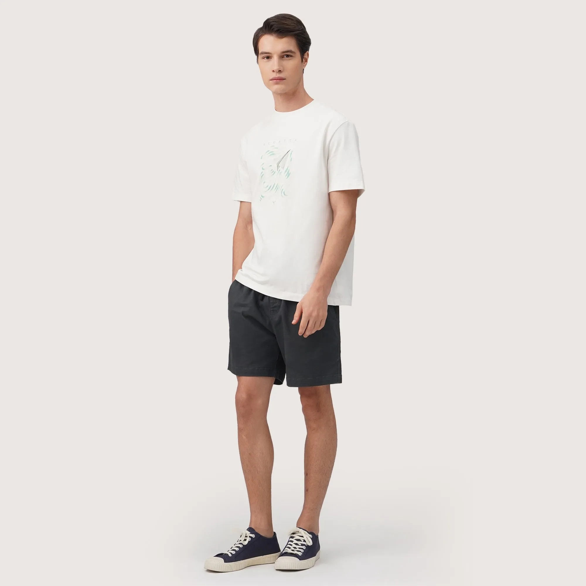 Regatta- Regular Fit Round Neck Graphic T-Shirt In Heavy Jersey