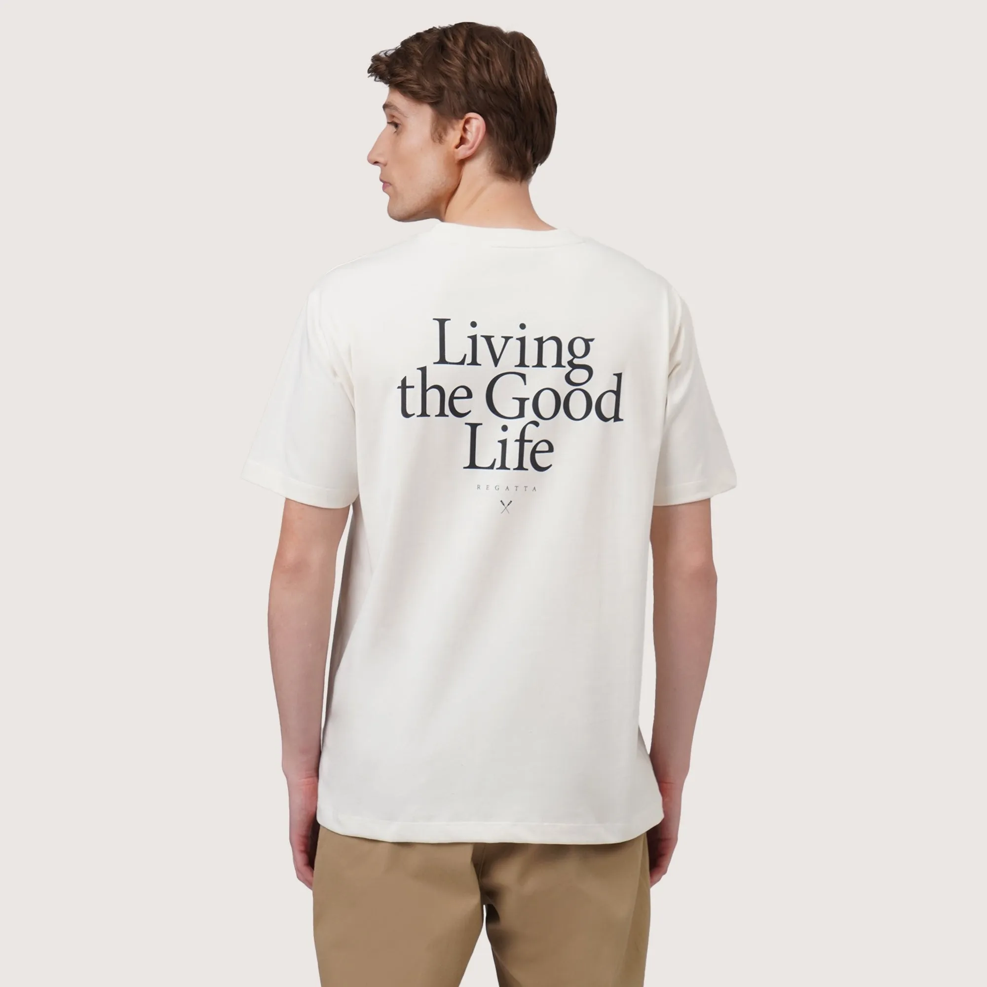Regatta- Regular Fit Round Neck Graphic T-Shirt In Heavy Jersey