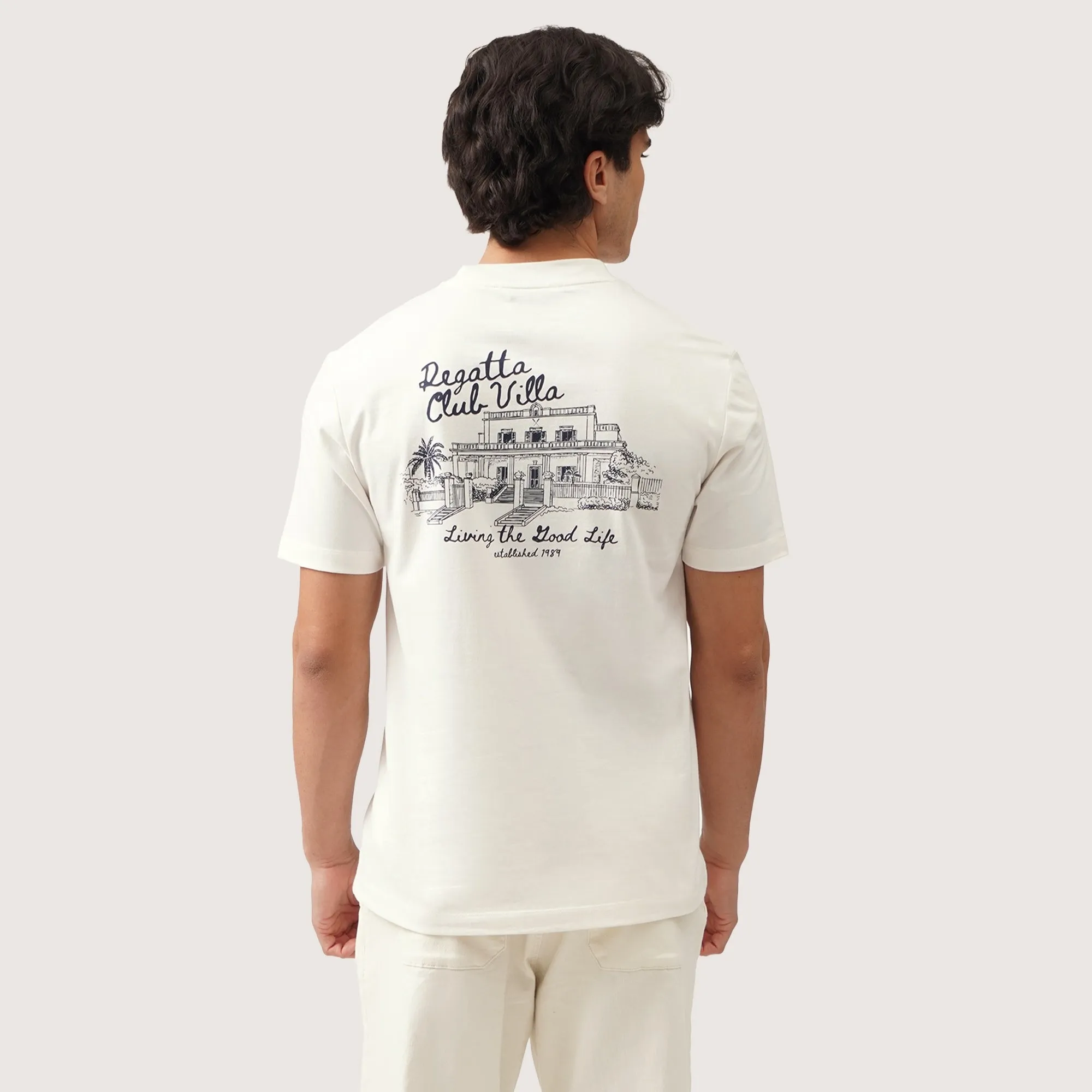 Regatta- Regular Fit Round Neck Graphic T-Shirt In Single Jersey