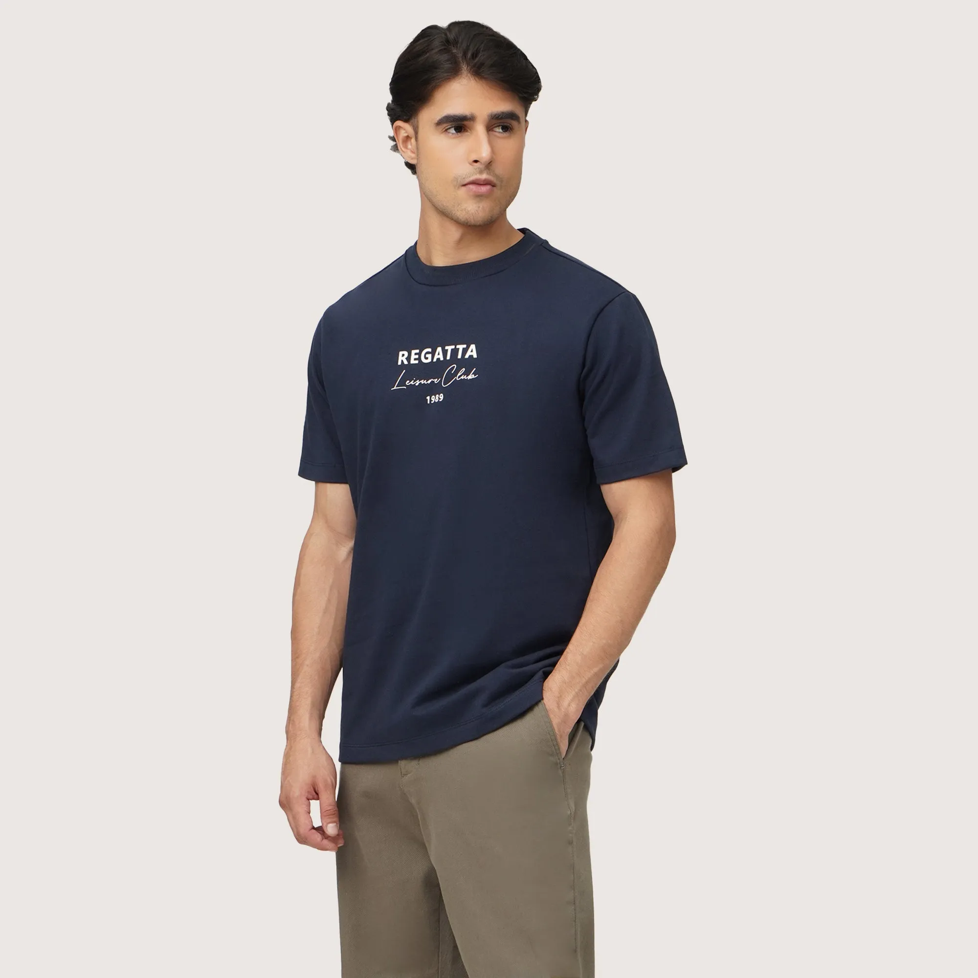 Regatta- Regular Fit Round Neck T-Shirt In Heavy Jersey With Flat Print
