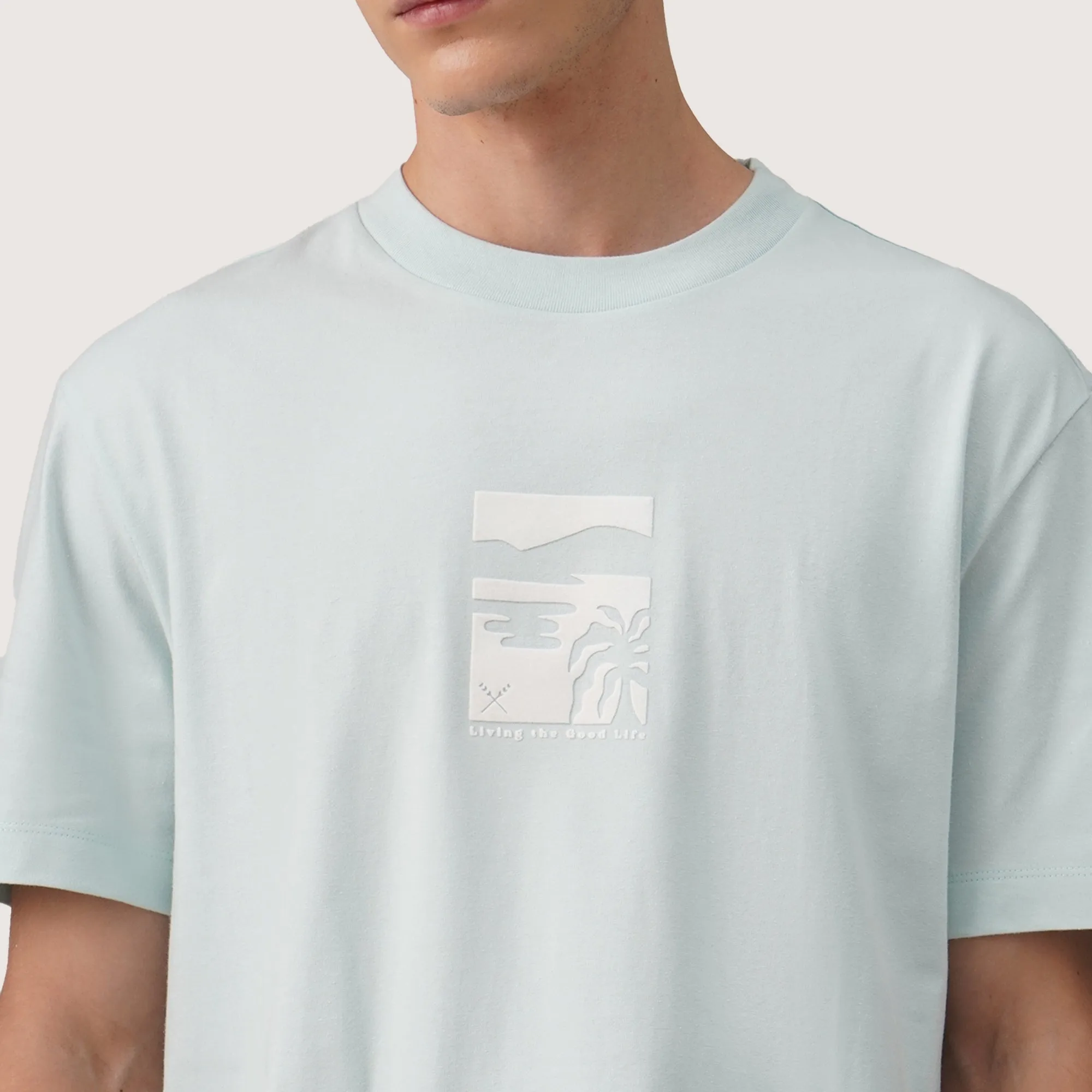 Regatta- Regular Fit Round Neck T-Shirt In Heavy Jersey With Flocking Print