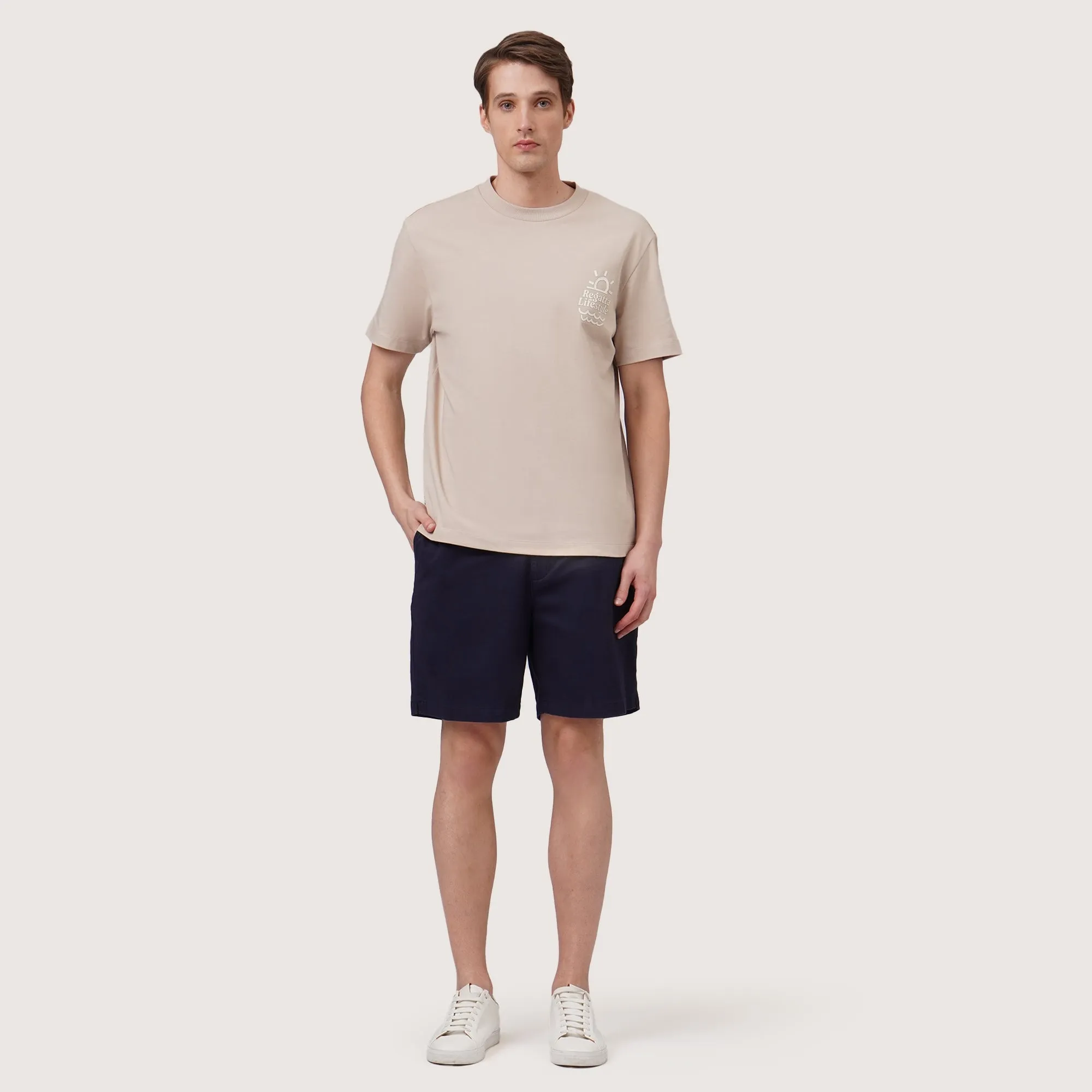 Regatta- Regular Fit Round Neck T-Shirt In Heavy Jersey With High-Density Print