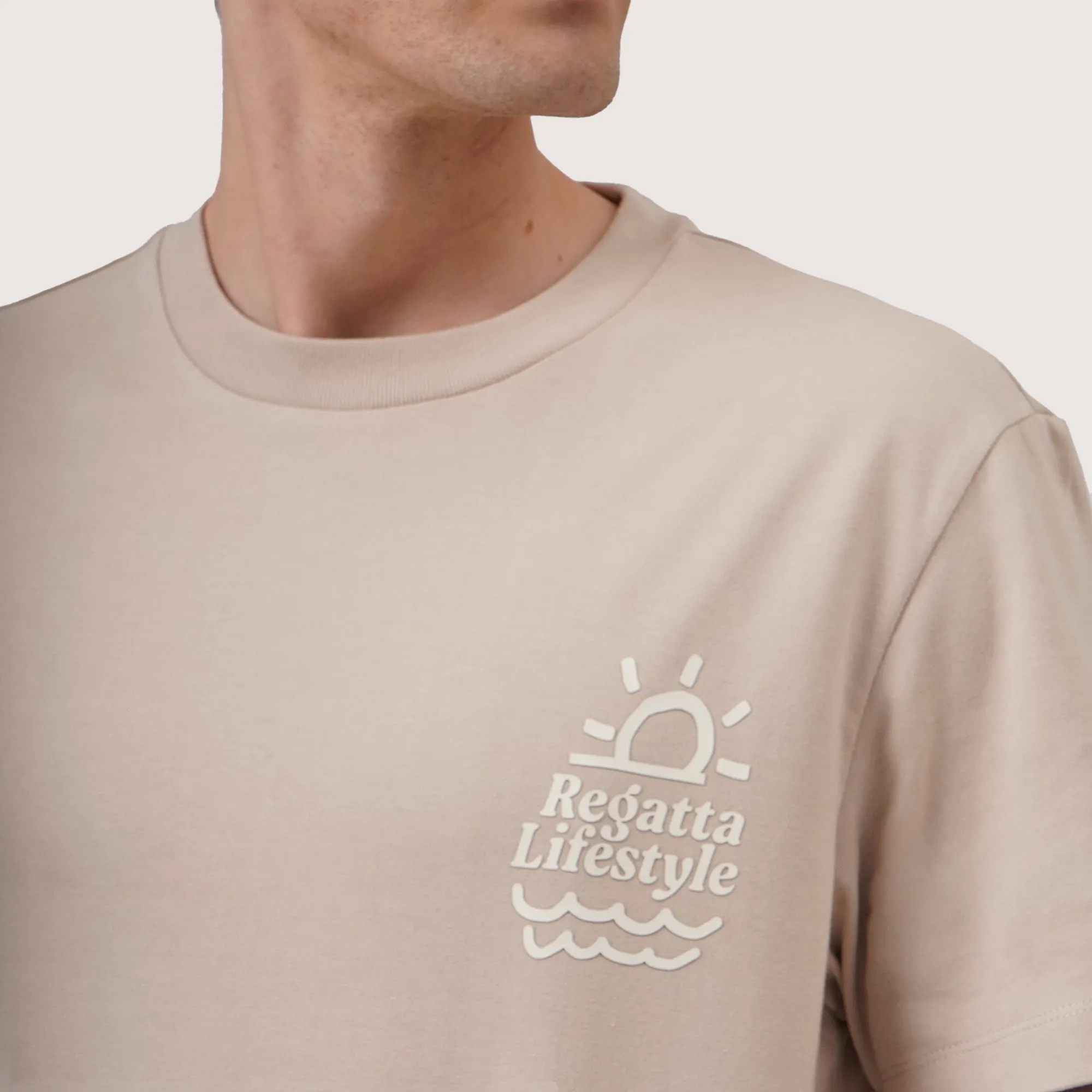Regatta- Regular Fit Round Neck T-Shirt In Heavy Jersey With High-Density Print