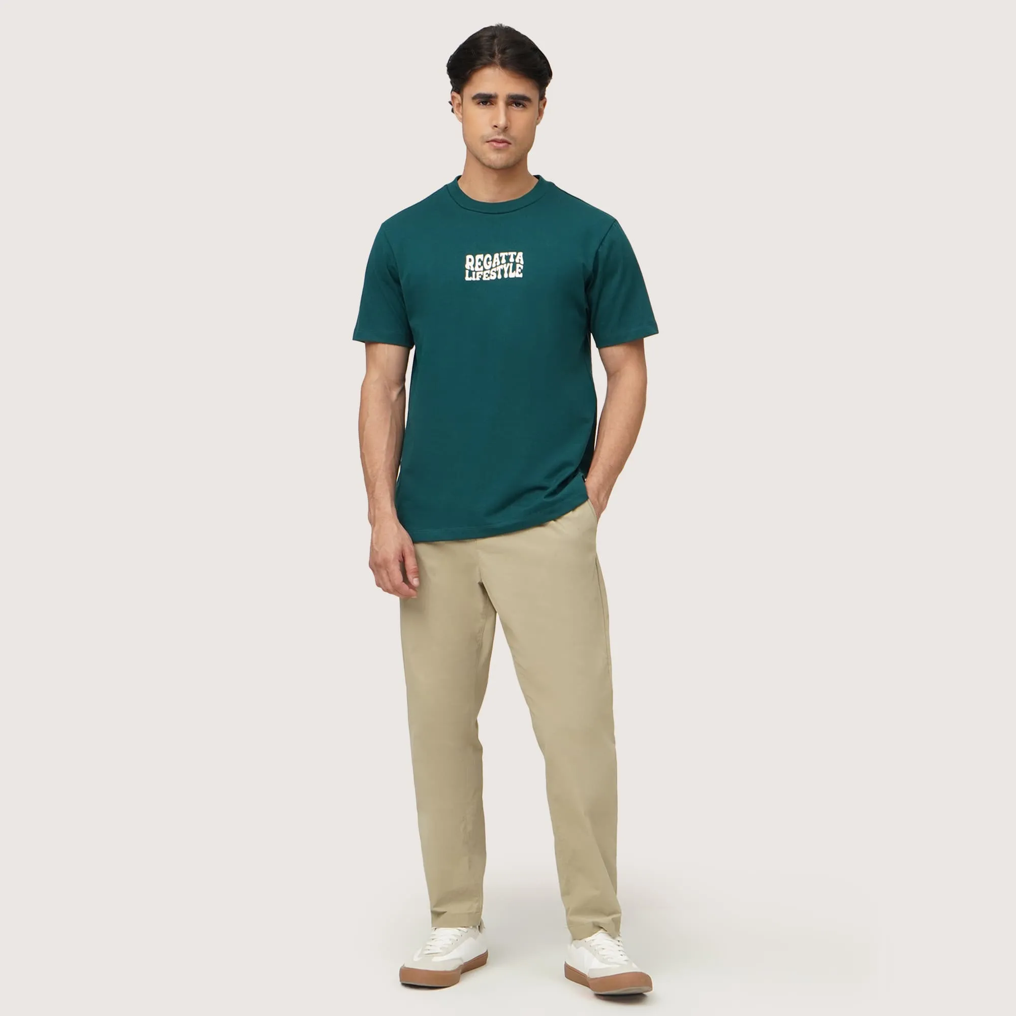 Regatta- Regular Fit Round Neck T-Shirt In Heavy Jersey