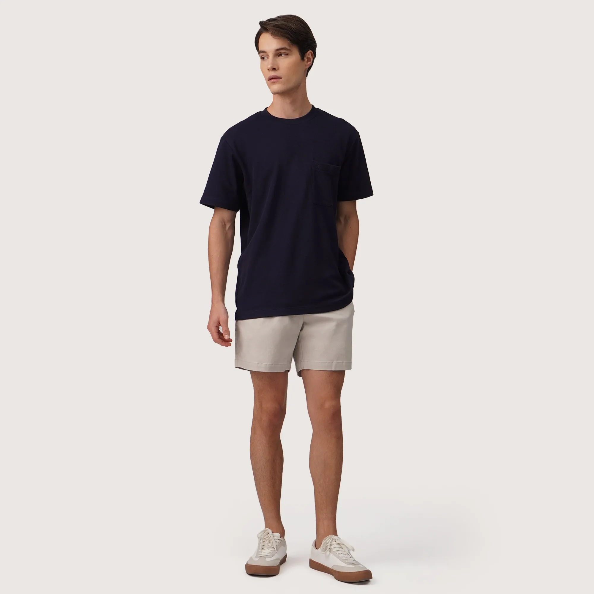 Regatta- Regular Fit Round Neck T-Shirt In Honeycomb Pique With Patch Pocket