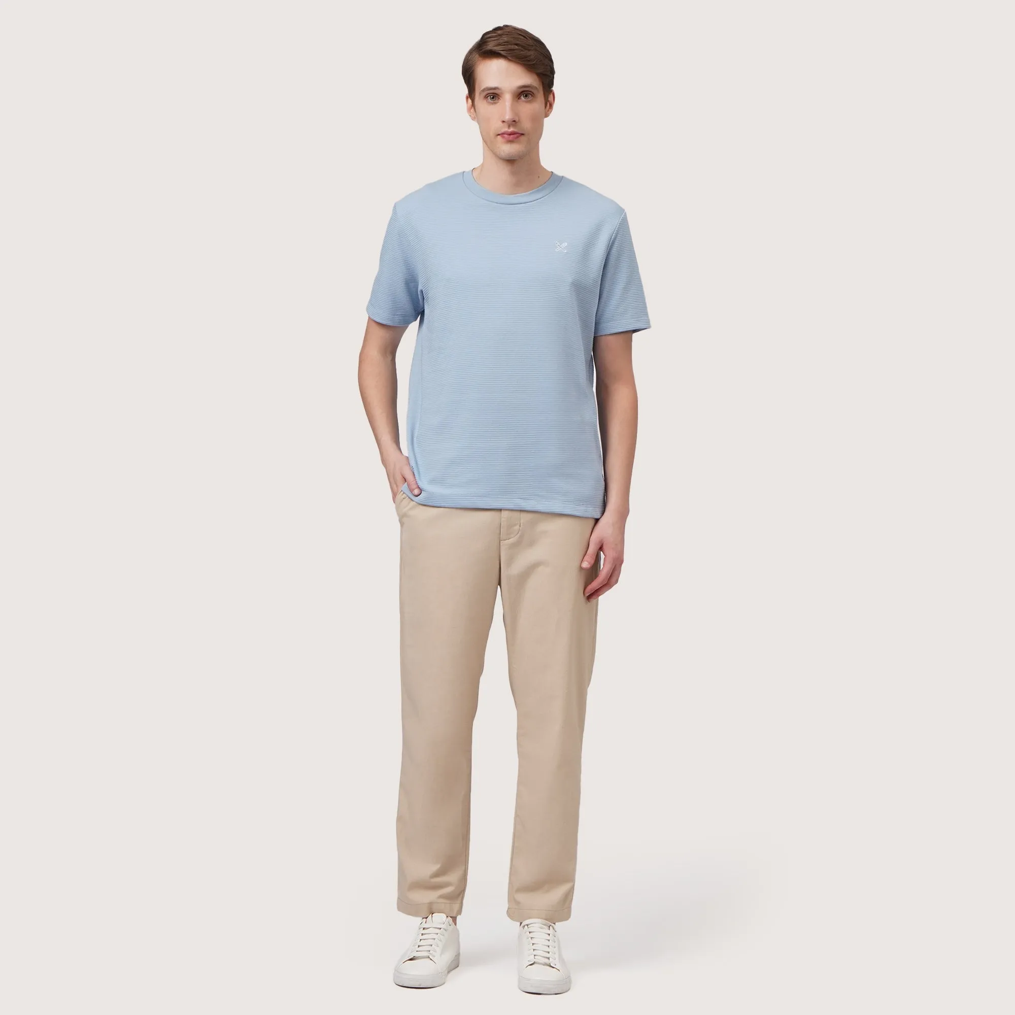 Regatta- Regular Fit Round Neck T-Shirt In Textured Knit