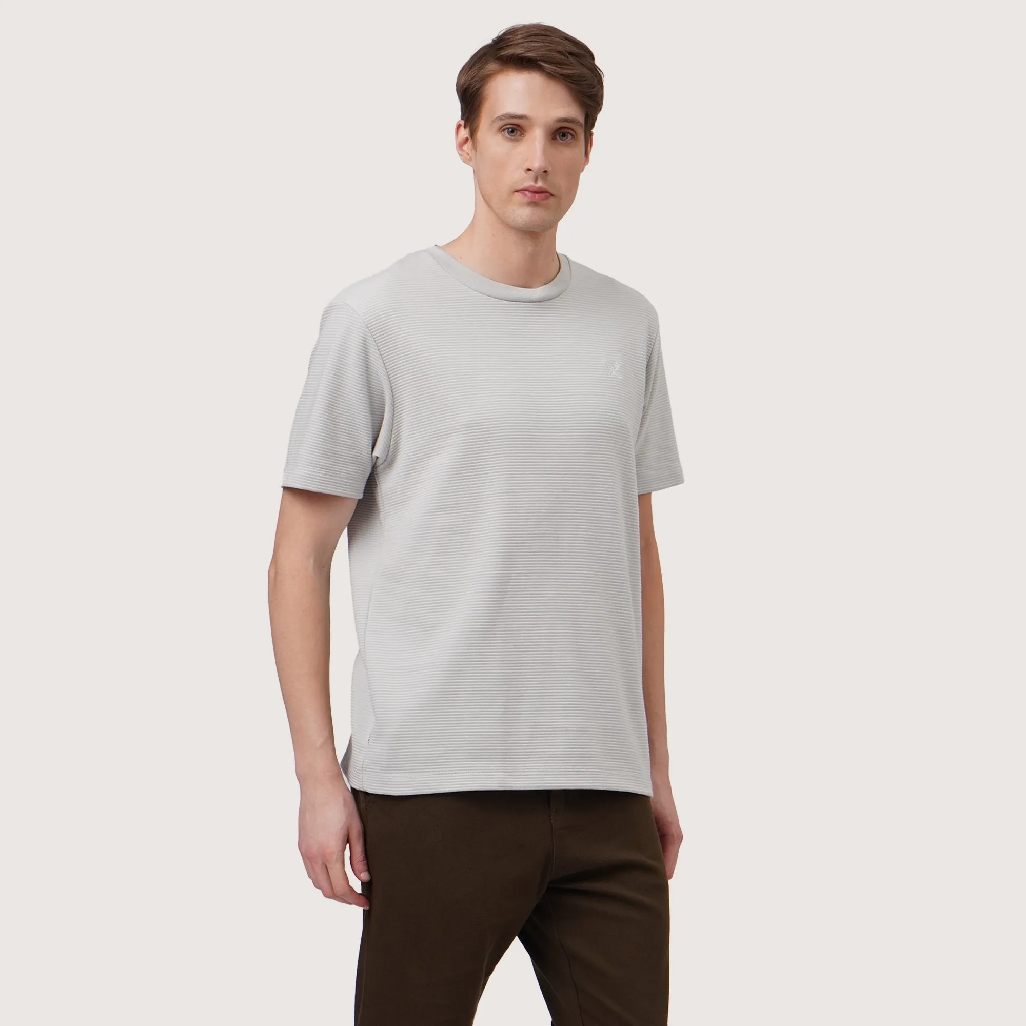 Regatta- Regular Fit Round Neck T-Shirt In Textured Knit