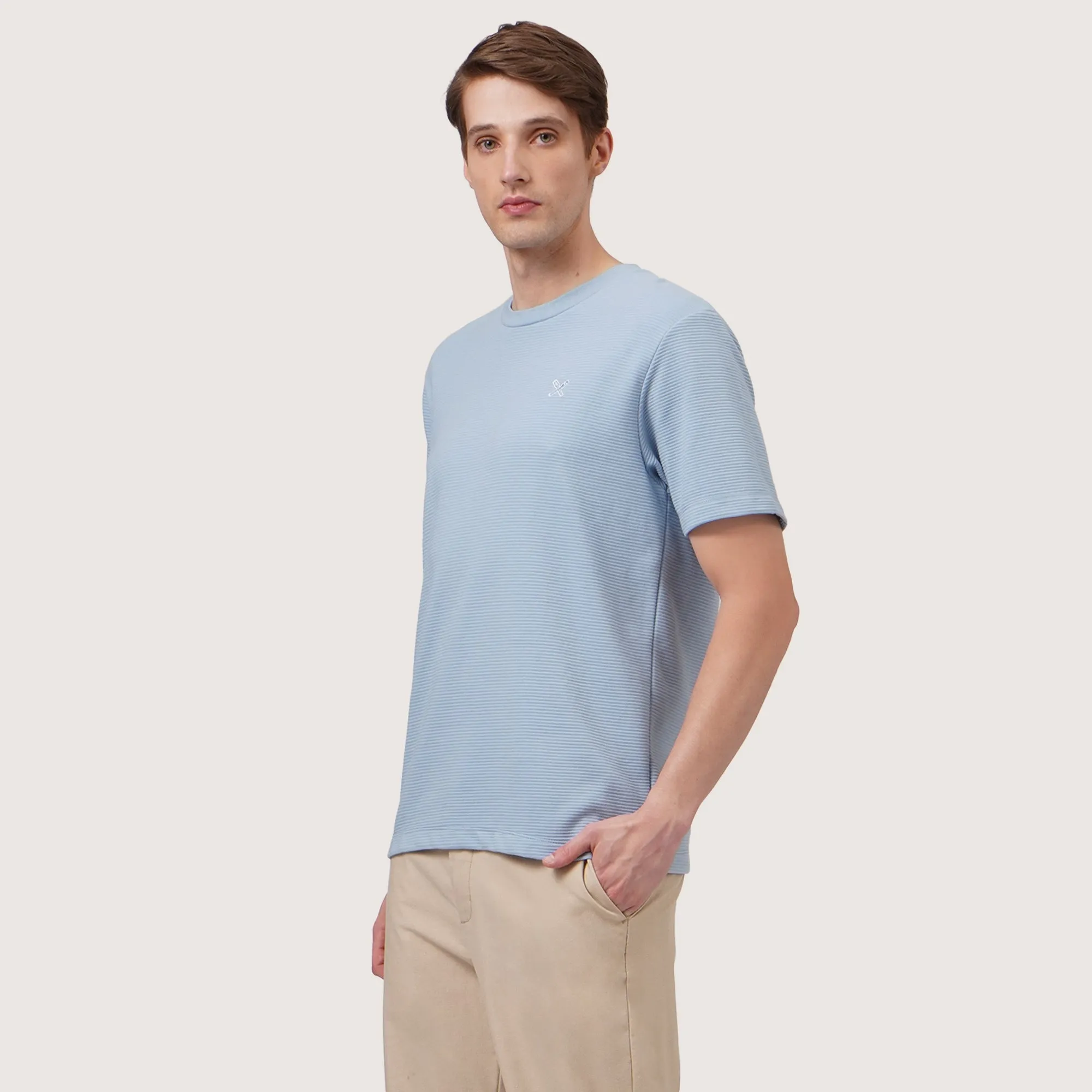 Regatta- Regular Fit Round Neck T-Shirt In Textured Knit