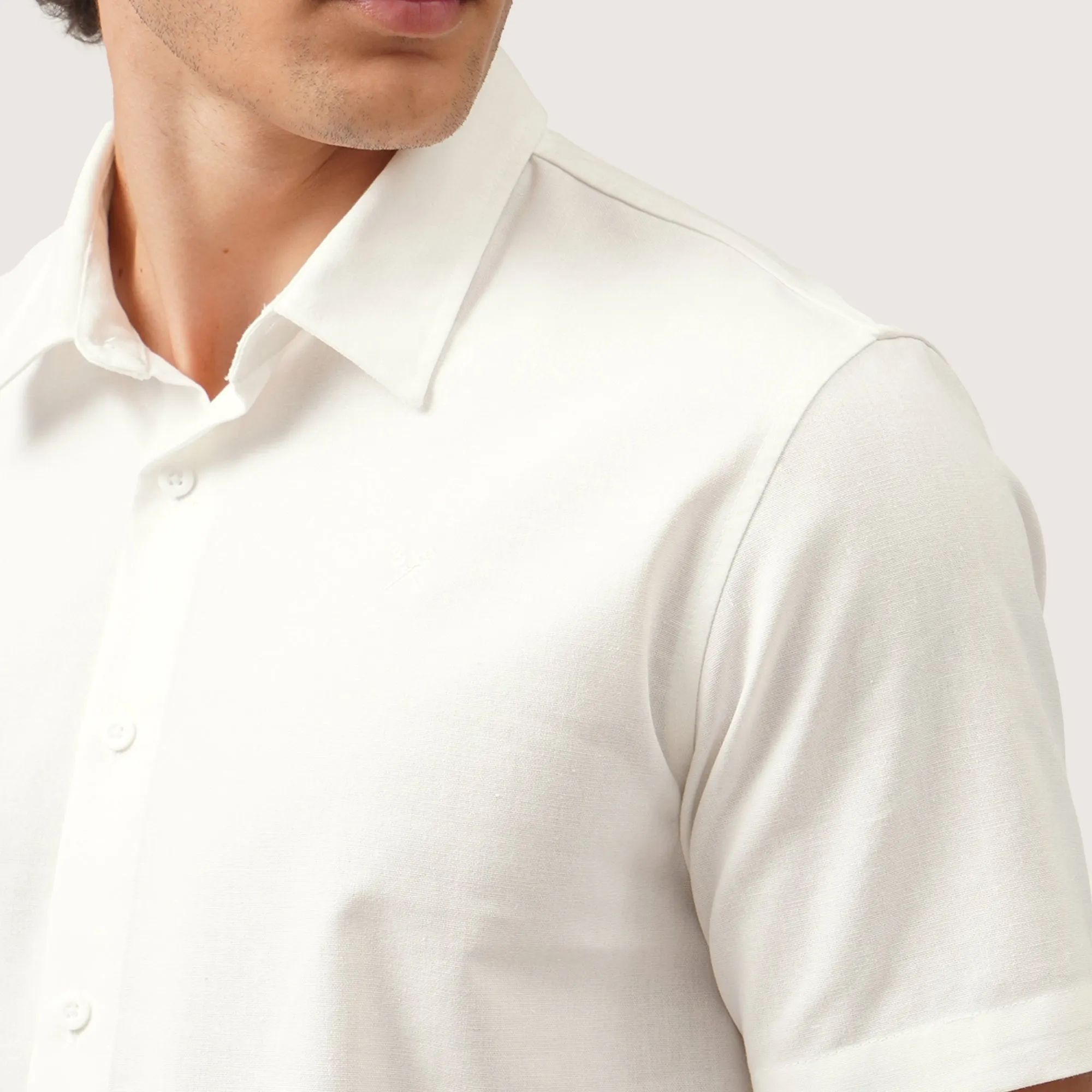 Regatta- Regular Fit Short Sleeve Shirt In Linen