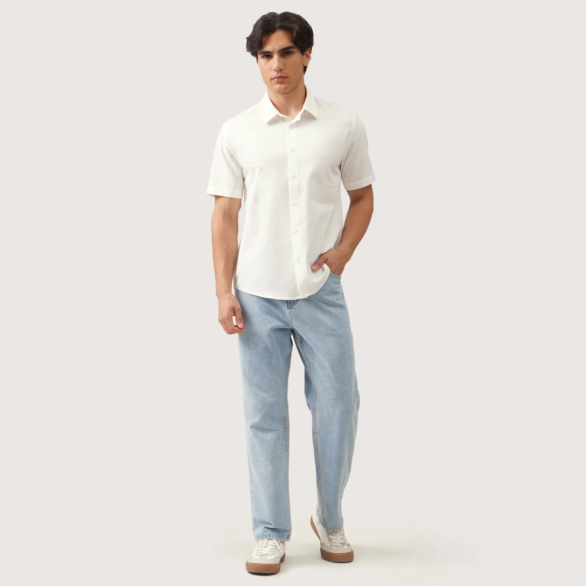 Regatta- Regular Fit Short Sleeve Shirt In Linen