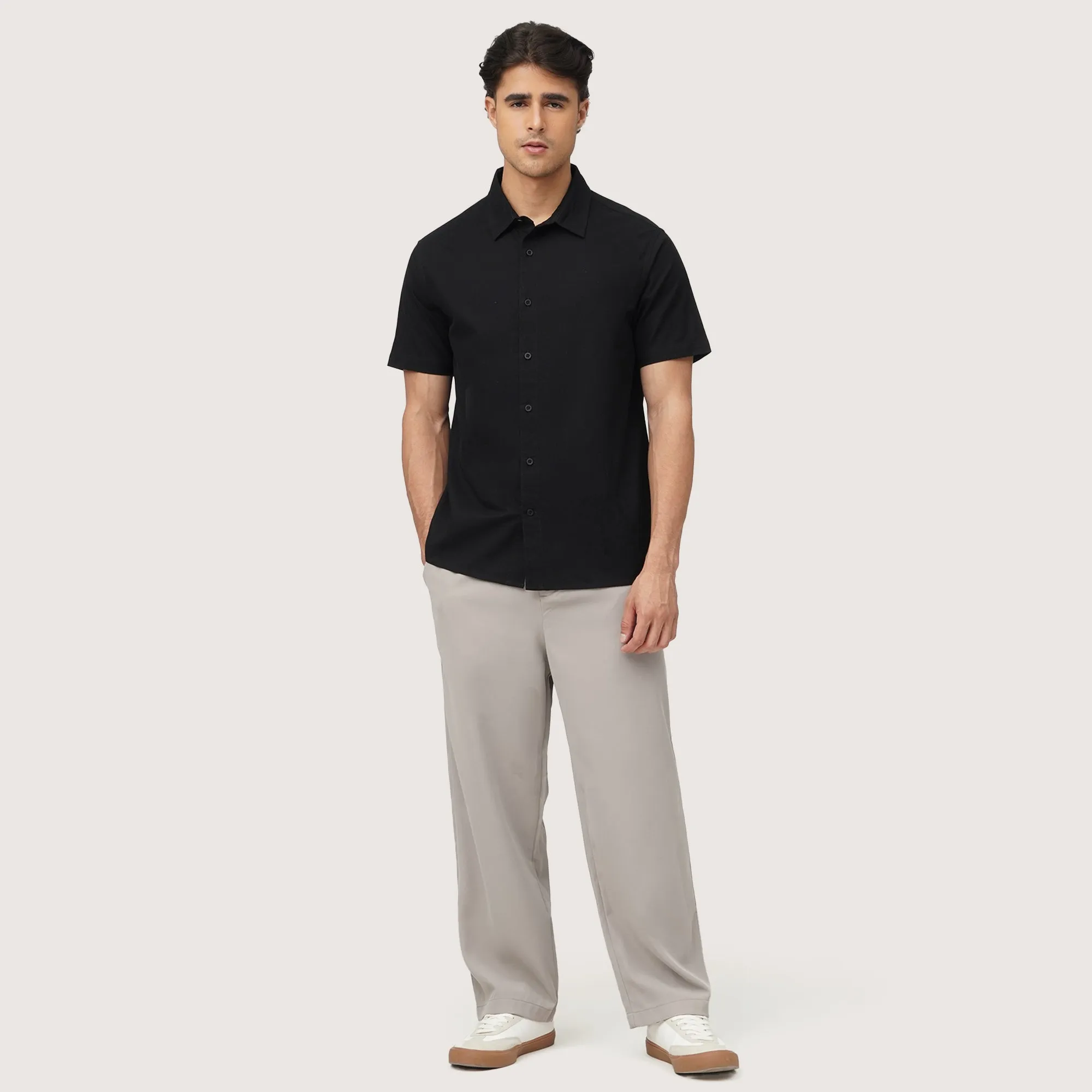 Regatta- Regular Fit Short Sleeve Shirt With Oar Embroidery
