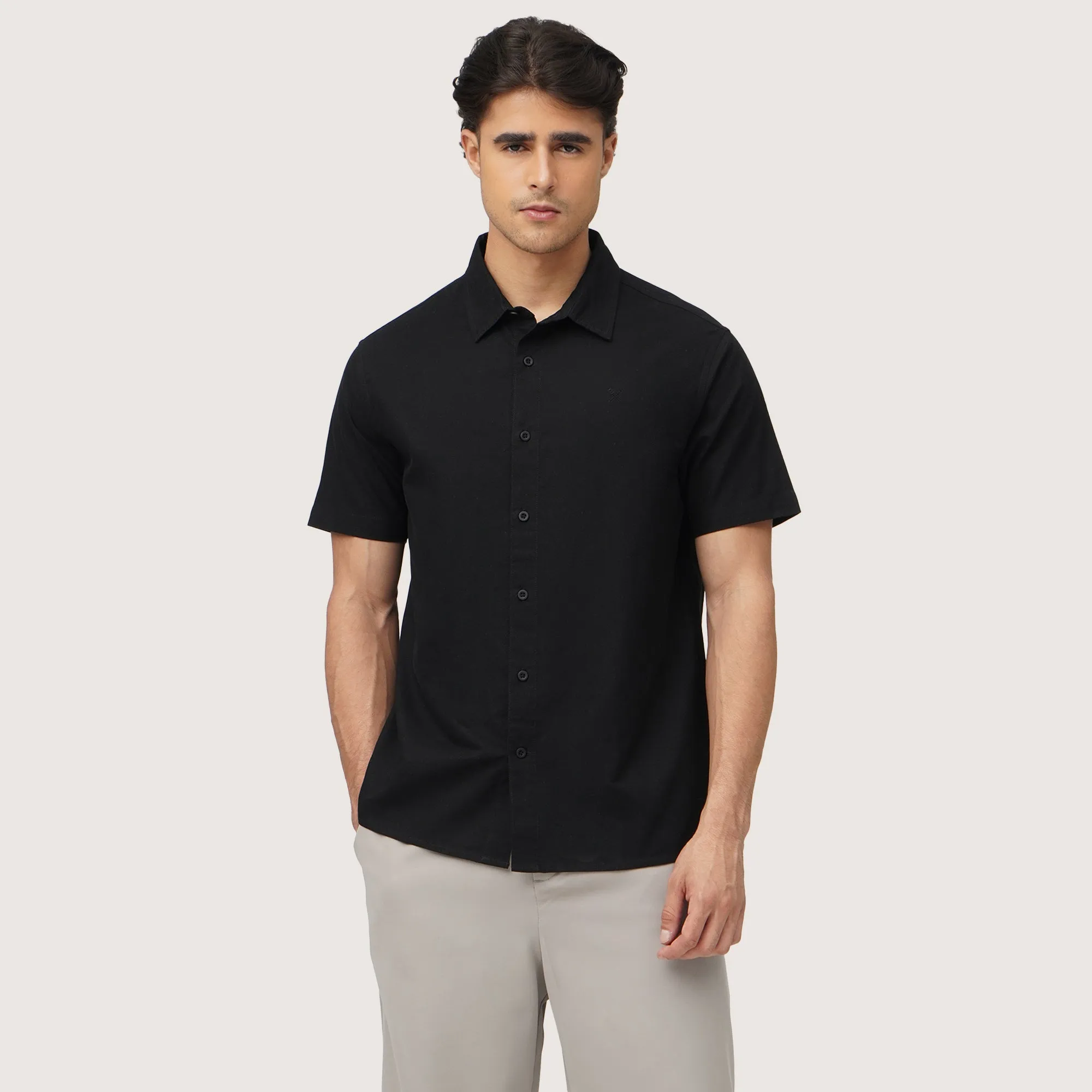 Regatta- Regular Fit Short Sleeve Shirt With Oar Embroidery