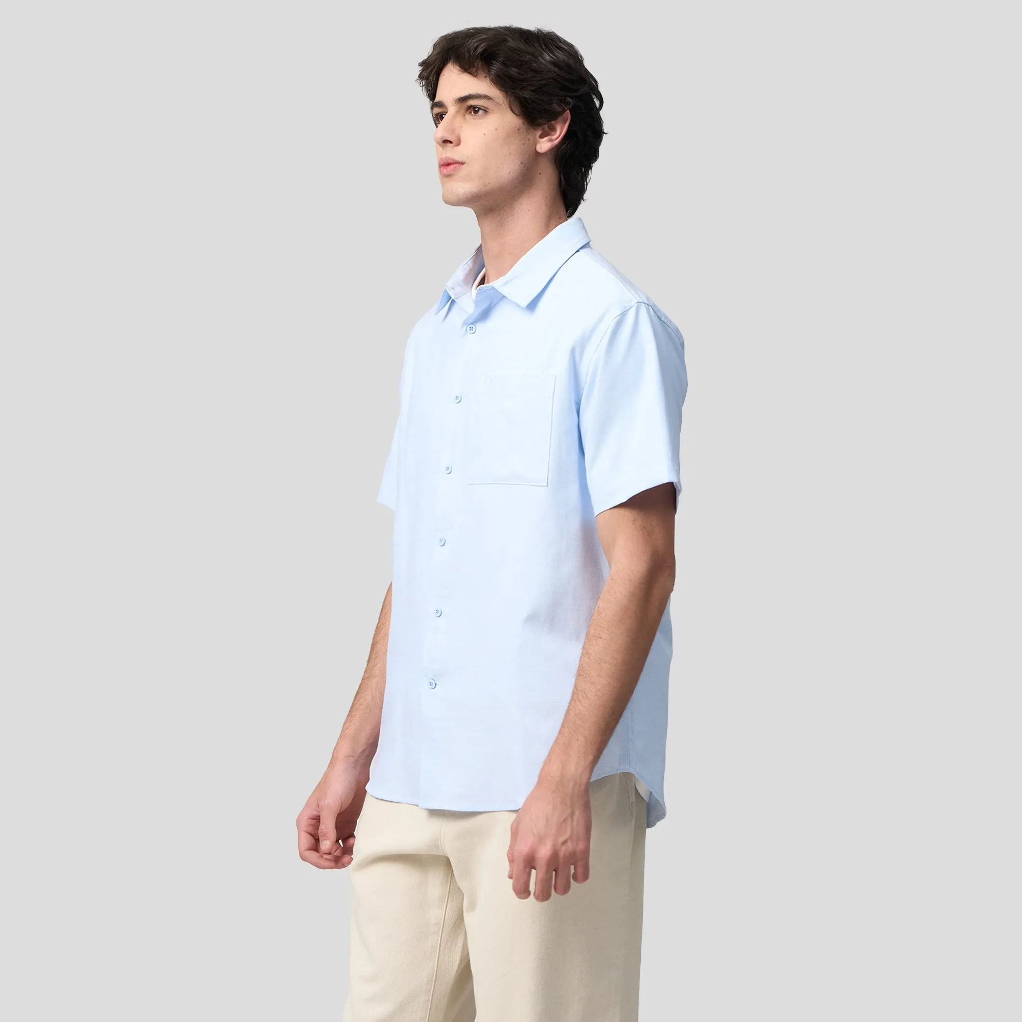 Regatta- Regular Fit Short Sleeve Shirt With Patch Pocket In Oxford