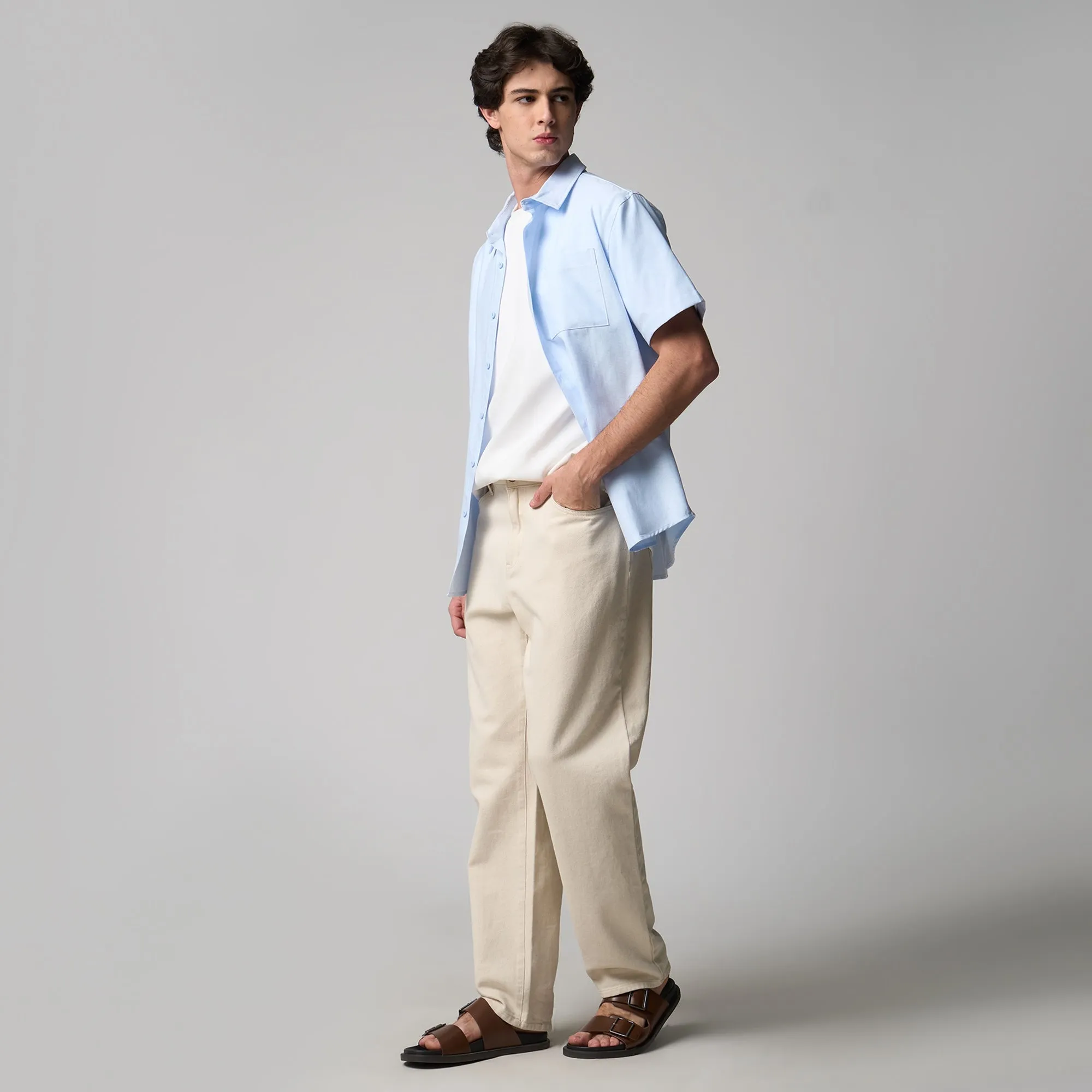 Regatta- Regular Fit Short Sleeve Shirt With Patch Pocket In Oxford
