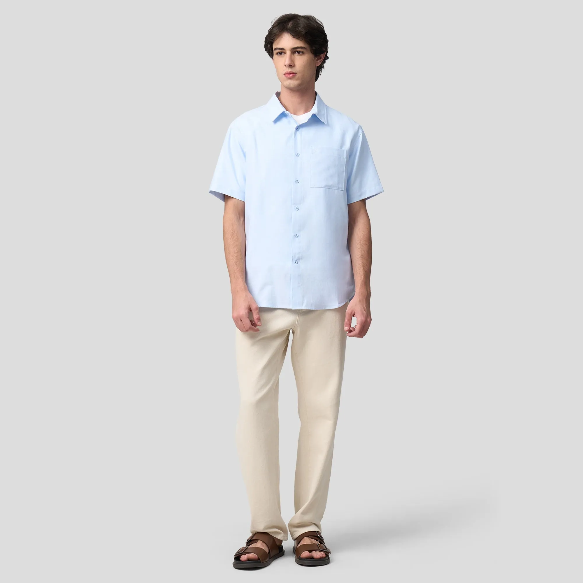 Regatta- Regular Fit Short Sleeve Shirt With Patch Pocket In Oxford