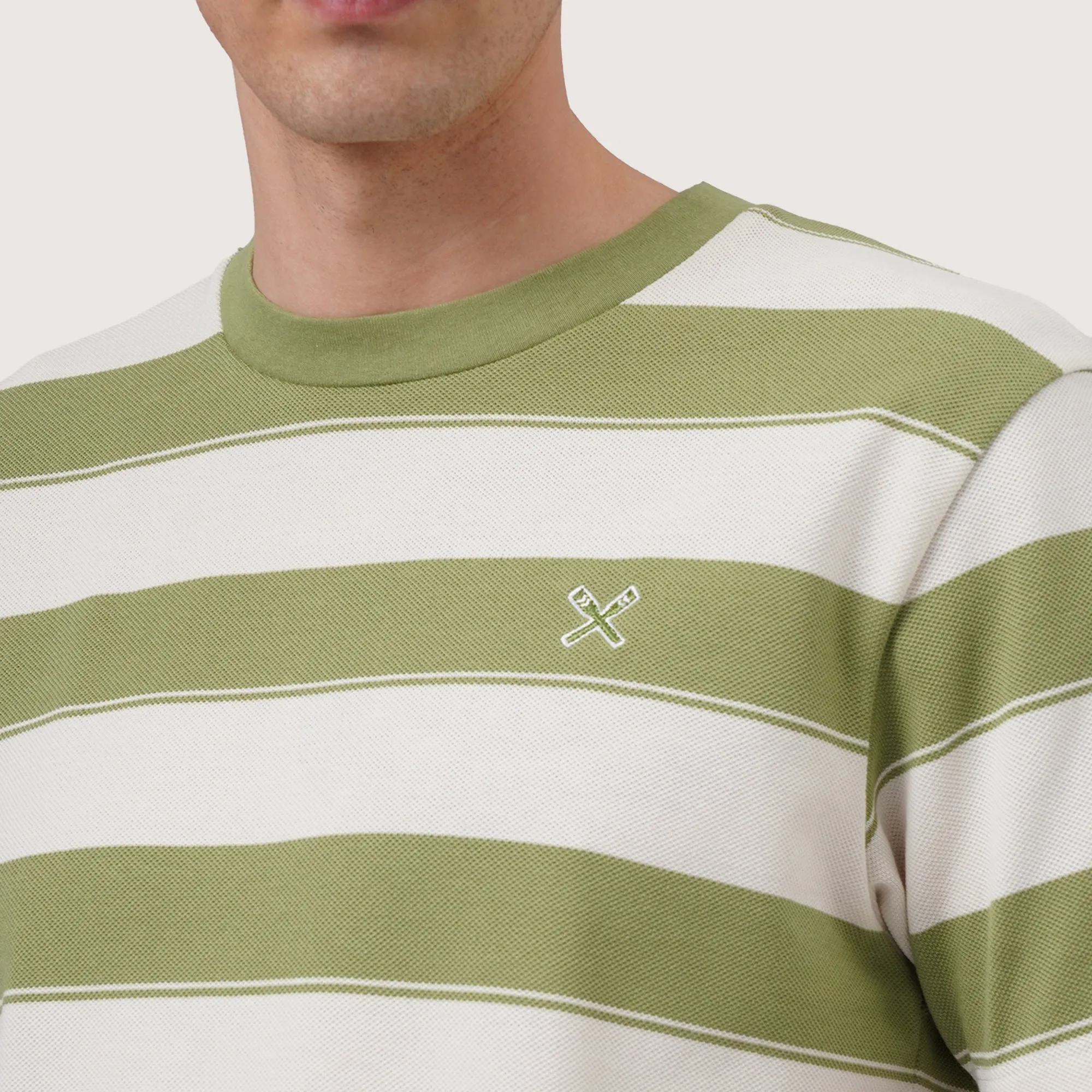 Regatta- Regular Fit Striped T-Shirt In Pique