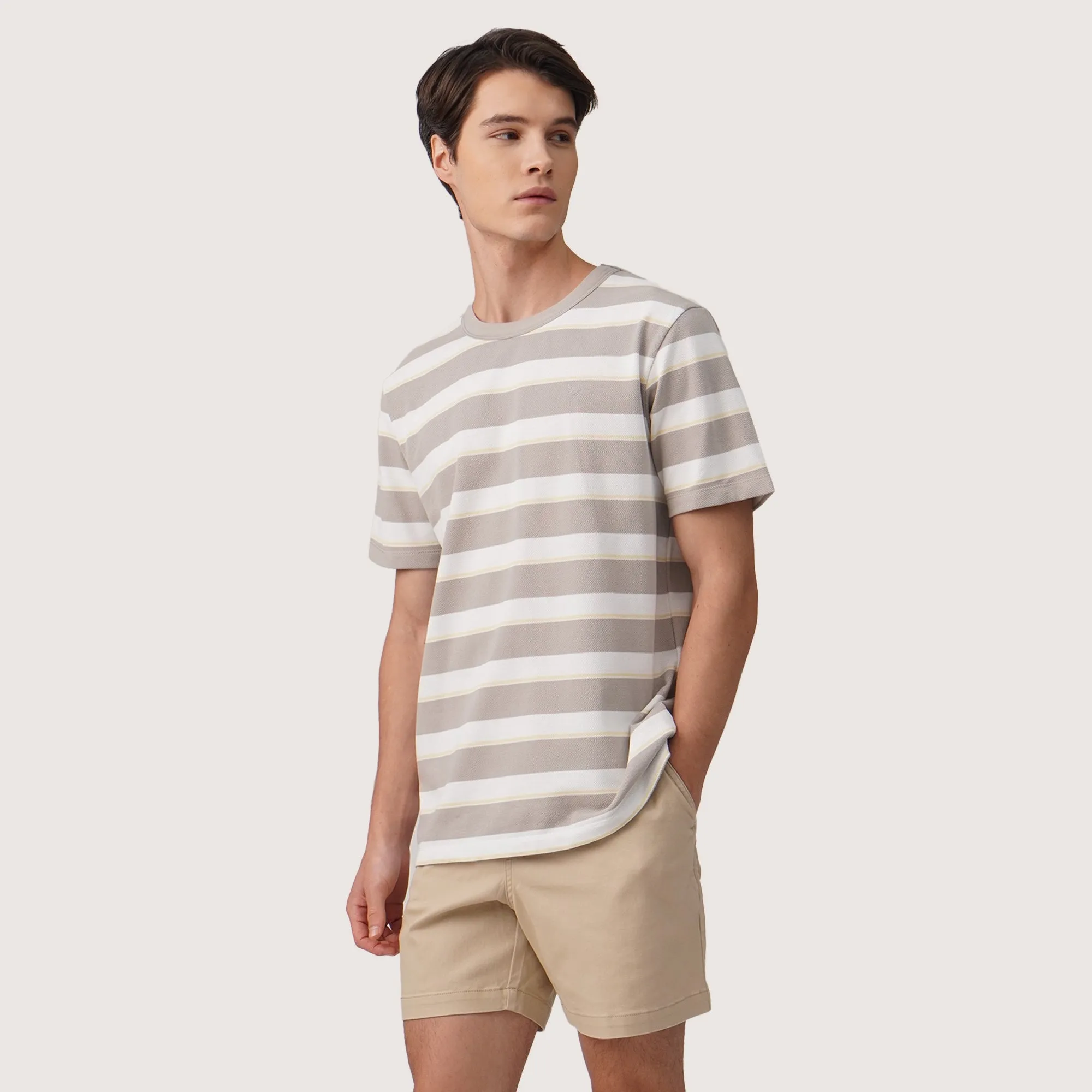 Regatta- Regular Fit Striped T-Shirt In Pique