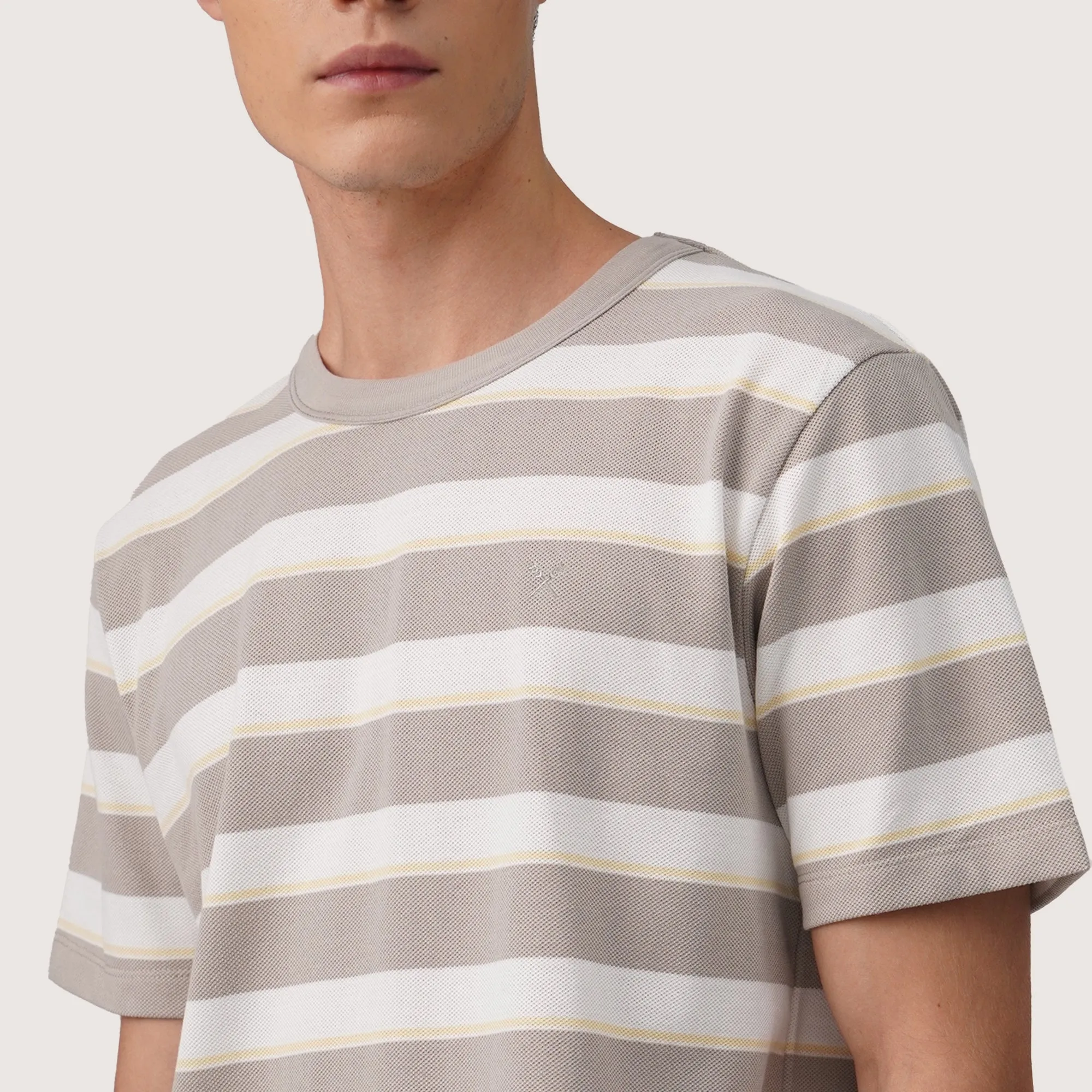 Regatta- Regular Fit Striped T-Shirt In Pique