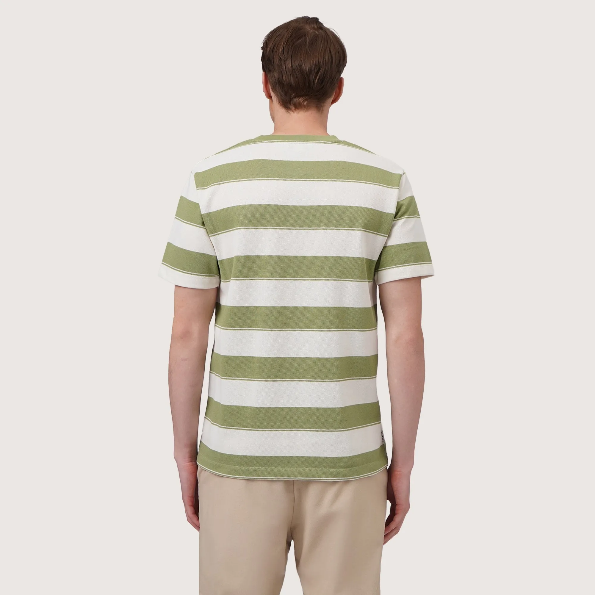 Regatta- Regular Fit Striped T-Shirt In Pique