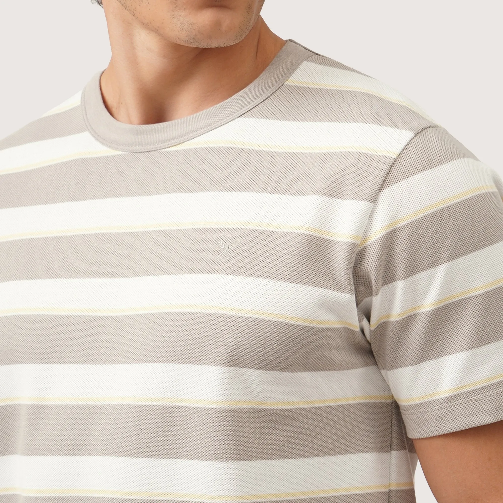 Regatta- Regular Fit Striped T-Shirt In Pique